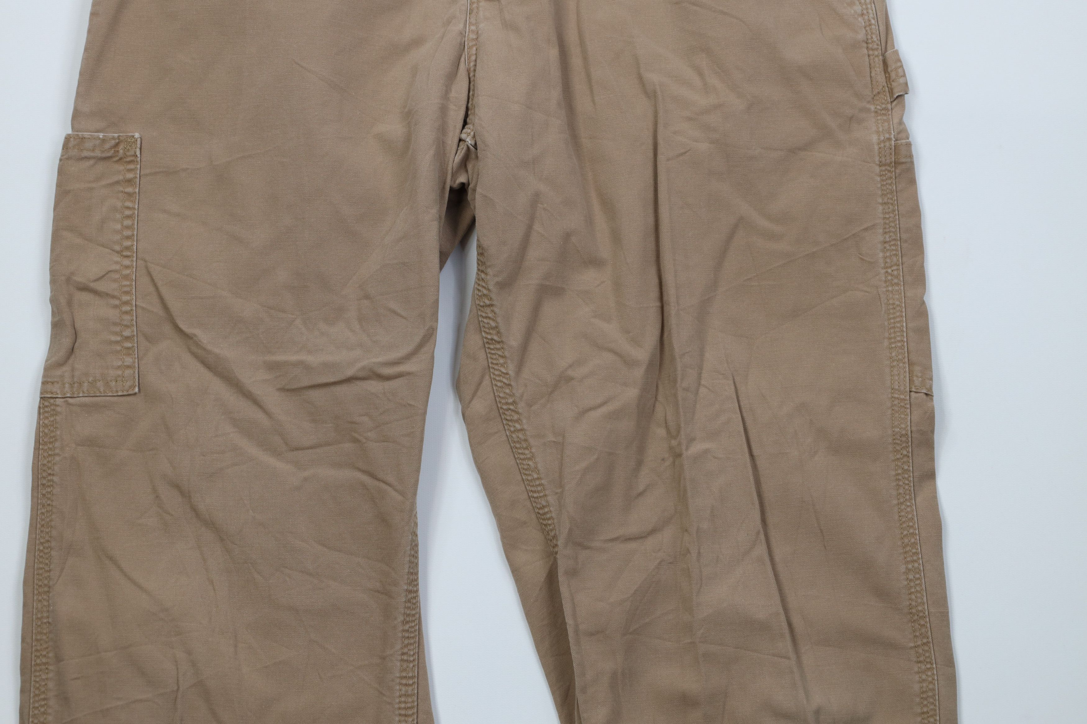 Carhartt Vintage 90s Y2K Carhartt Wide Leg Dungaree Pants Duck Brown Size US 32 / EU 48 - 3 Thumbnail