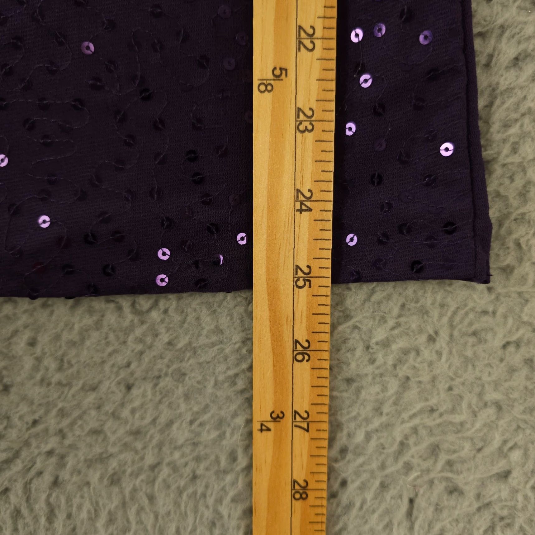 Ann Taylor Ann Taylor Tank Top Womens Small Purple Sequin Embroidered Sleeveless Shirt Size S / US 4 / IT 40 - 6 Thumbnail