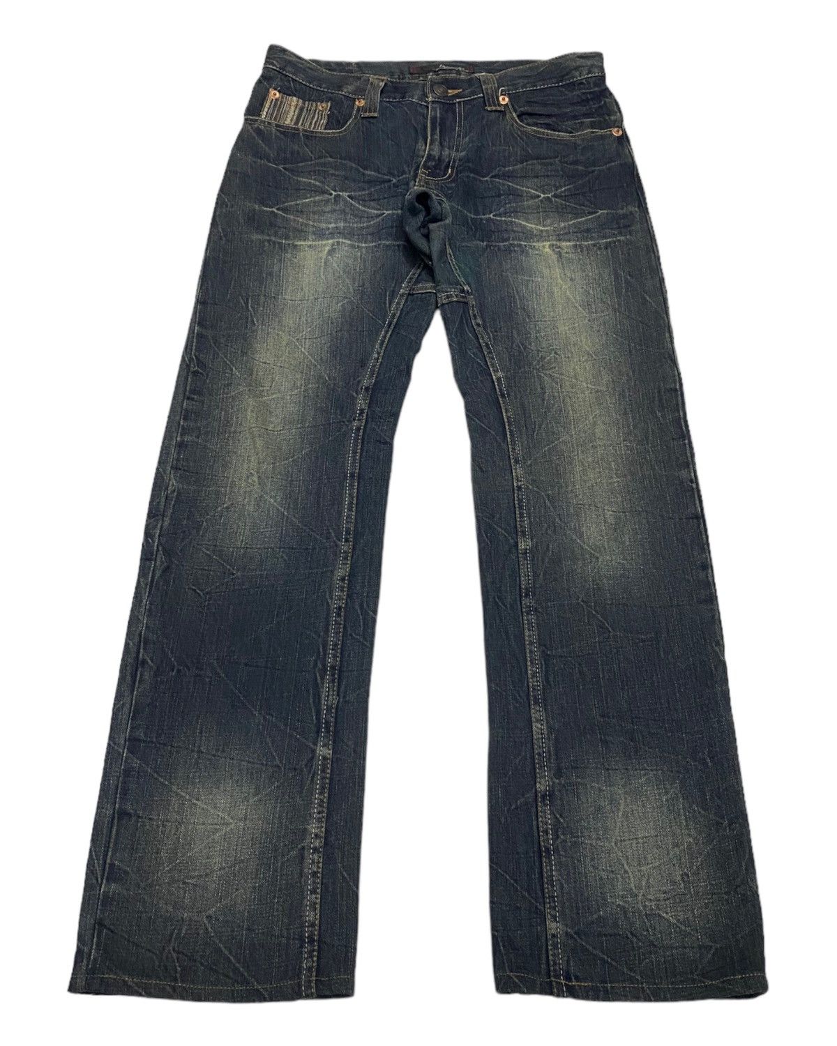 RUSTY RIPPED🔥DOMINATE HANDCRAFTED DISTRESSED DENIM JEANS
