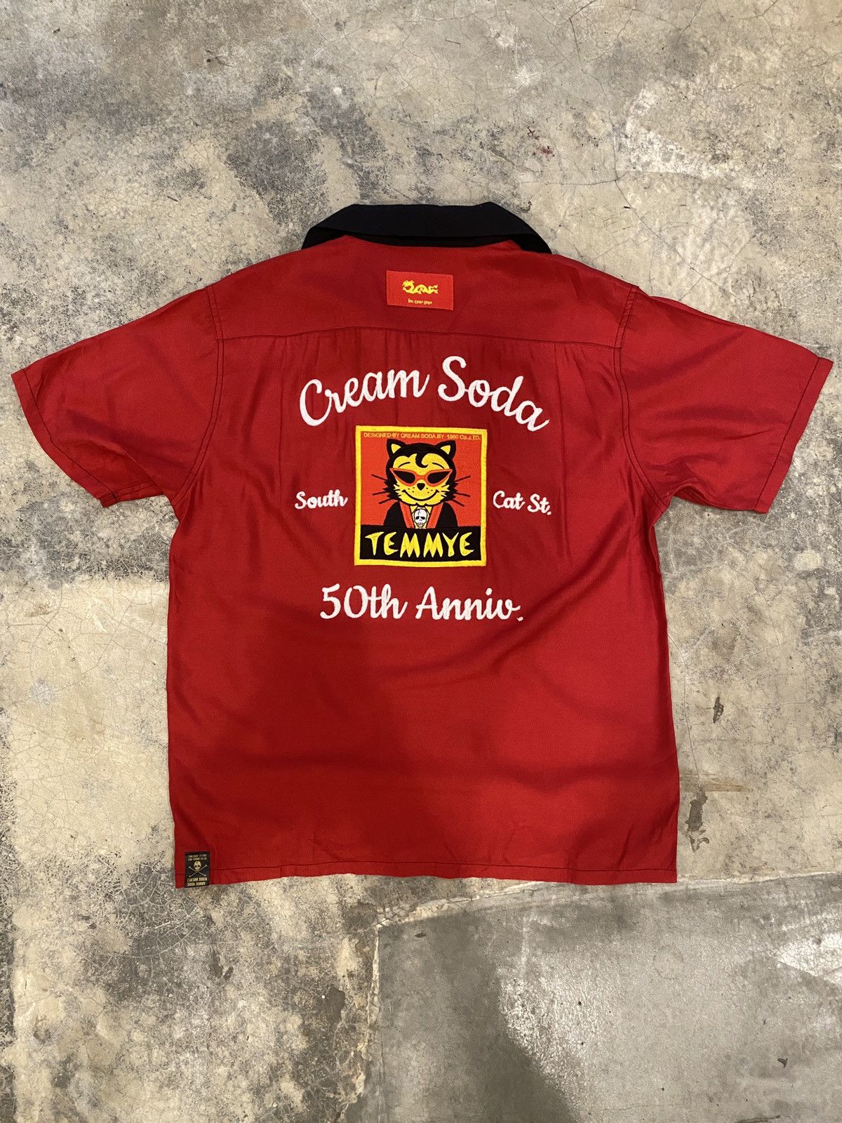 Japanese Brand Cream soda 50th Anniversary Temmye Bowling Shirt Size US M / EU 48-50 / 2 - 2 Thumbnail