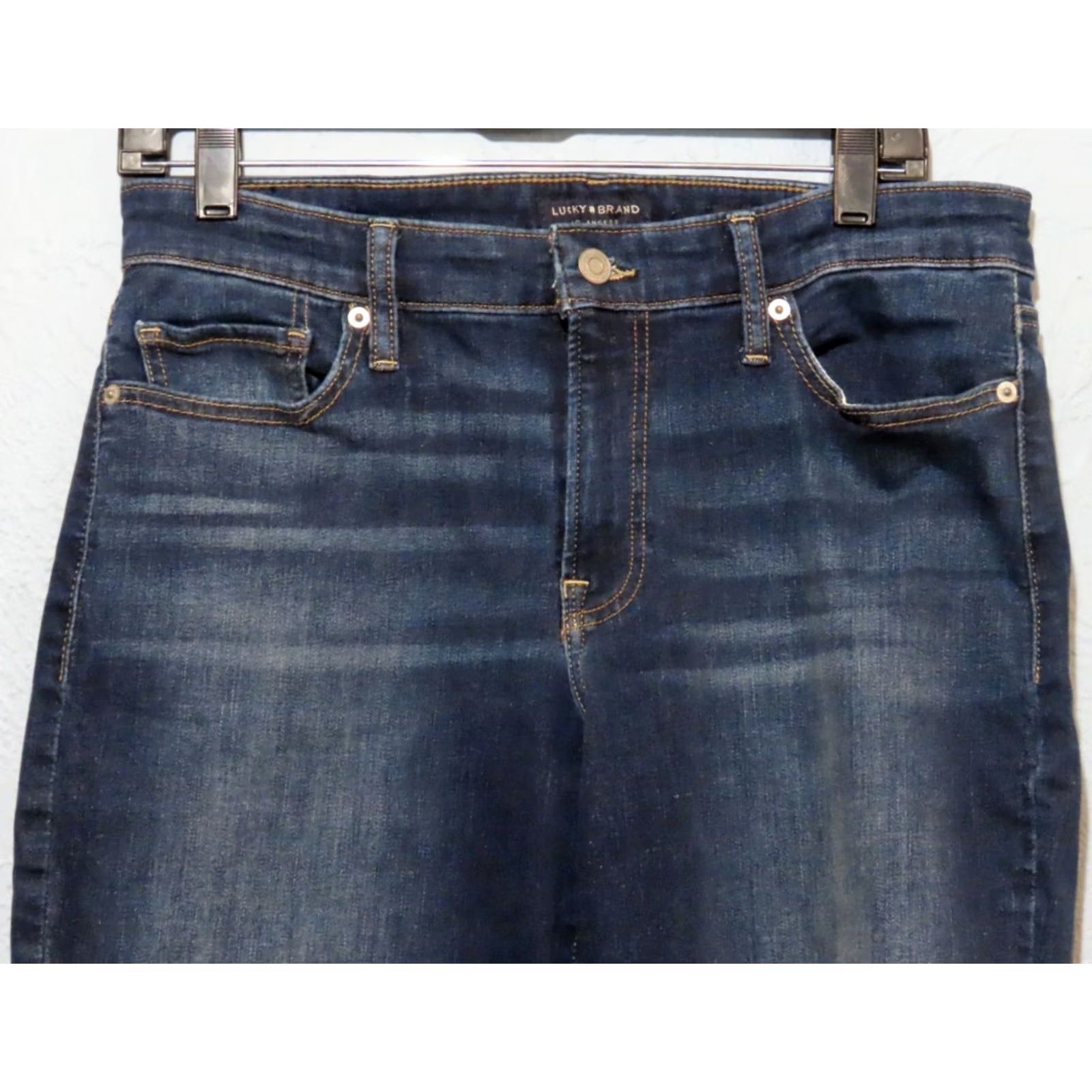 Lucky Brand Lucky Brand Jeans Womens 12/31 R Blue High Rise Flared Stevie Stretch Denim Jeans Size 34" / US 12 / IT 48 - 4 Thumbnail