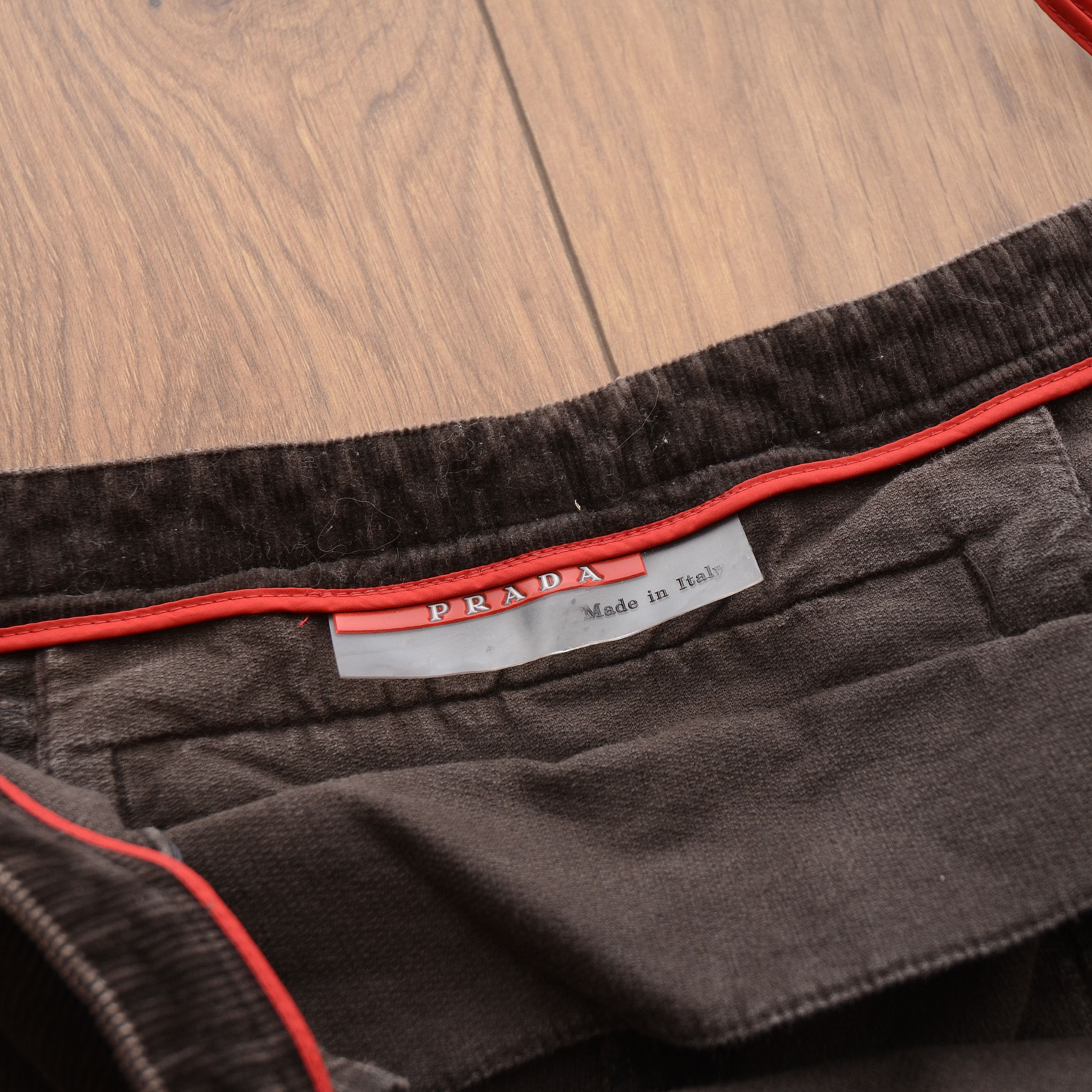 Prada Prada Linea Rossa Vintage Corduroy Brown Pants Sz 40 00s Y2K Size 40" / US 18 - 13 Thumbnail