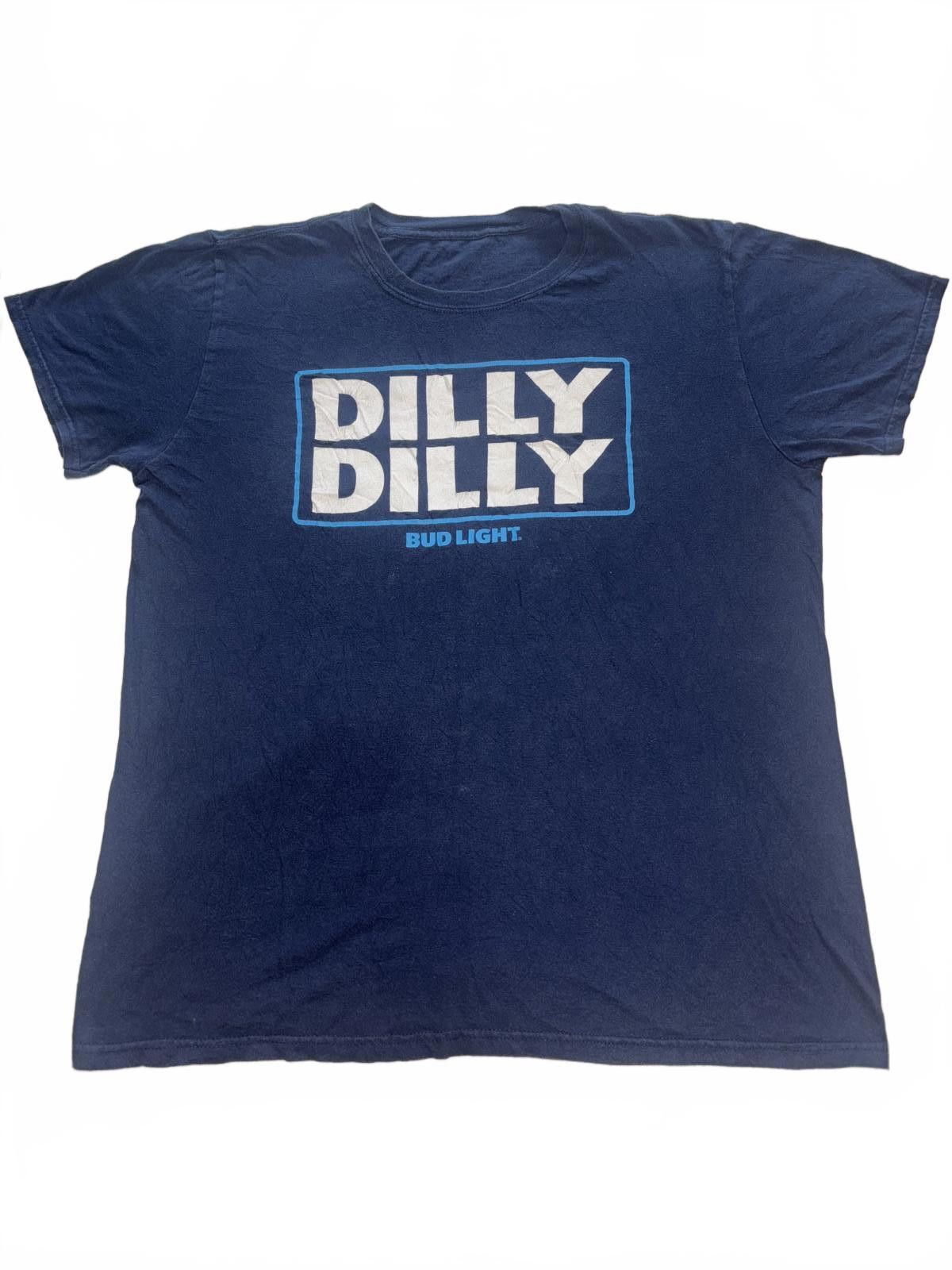 Designer Retro Bud Light Dilly Dilly T-Shirt - Fun Party Tee Size US 32 / EU 48 - 1 Thumbnail