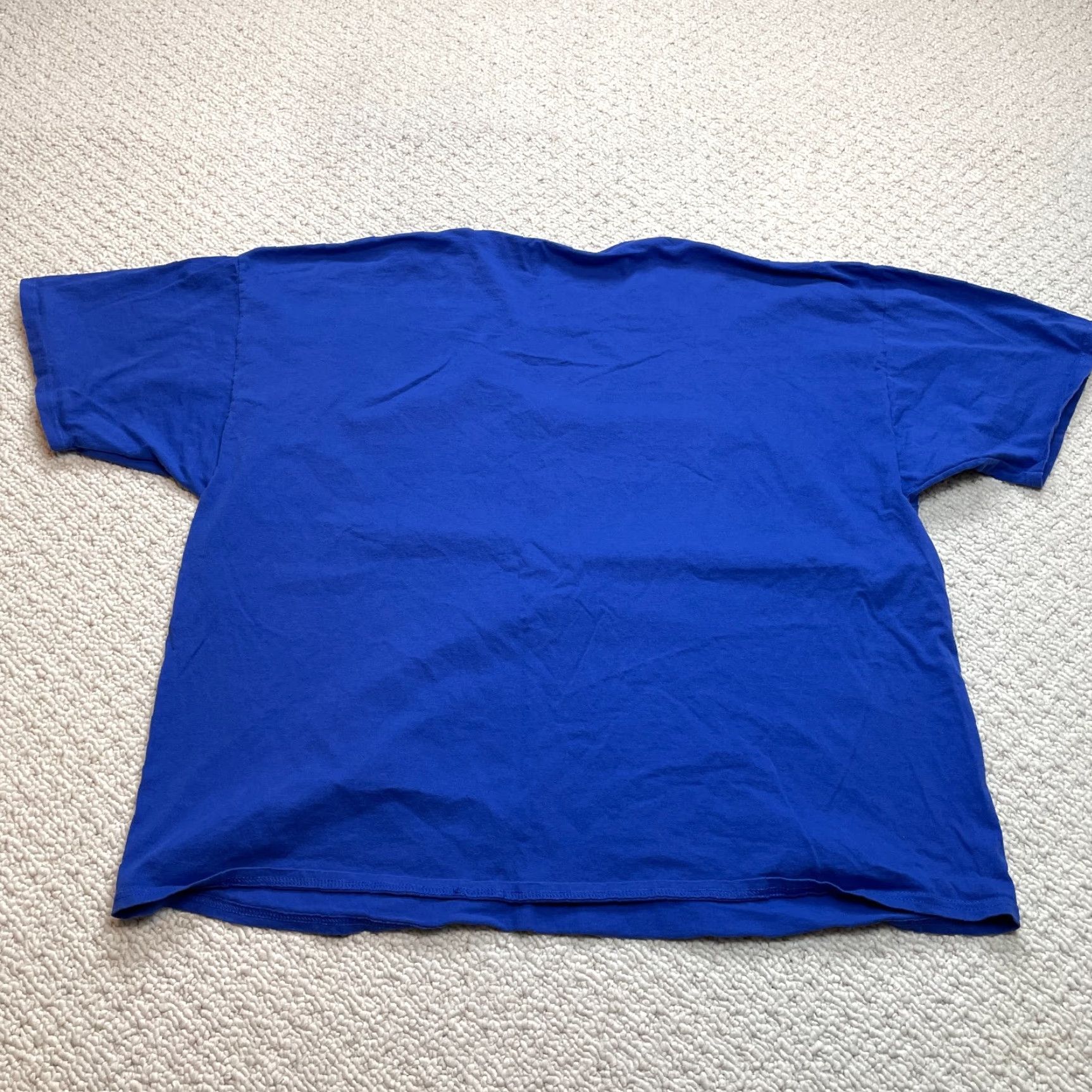 Vintage Unbranded Shirt Adult 2XL Blue Cotton Short Sleeve Crew Tee Mens Size US XXL / EU 58 / 5 - 5 Thumbnail