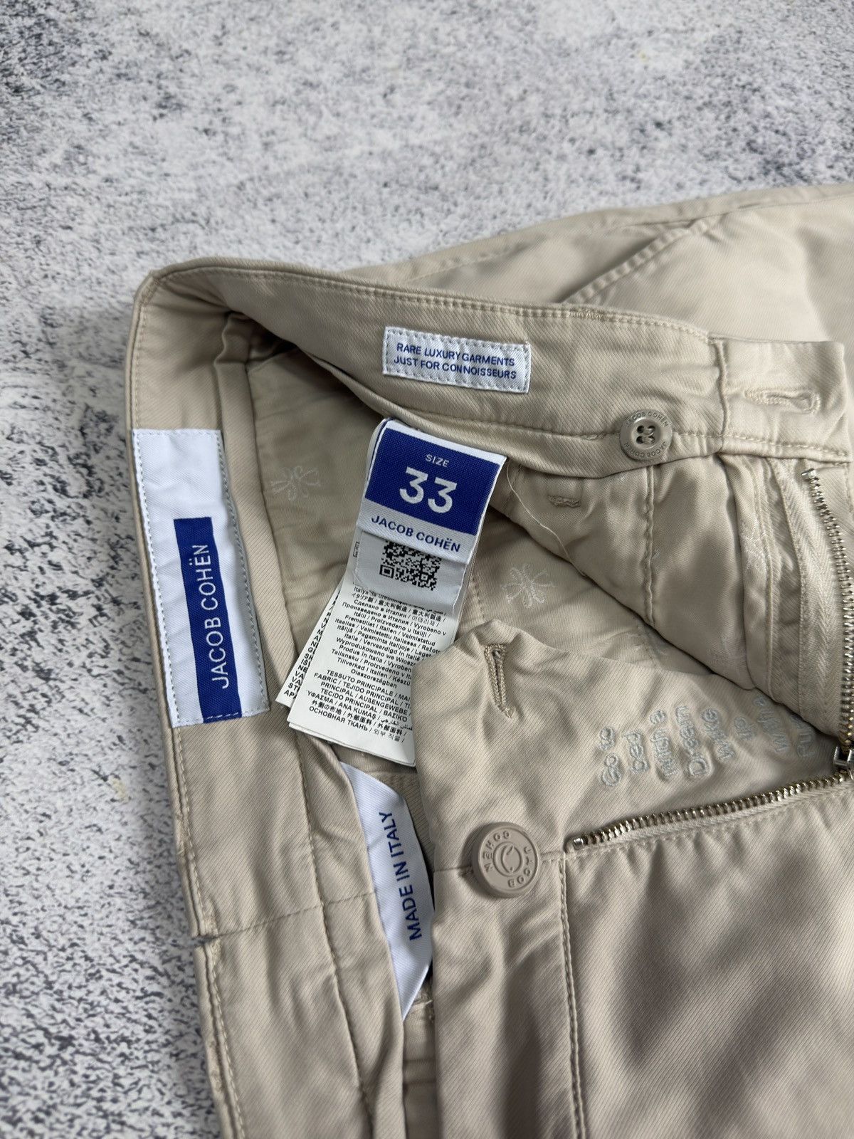 Jacob Cohen Jacob Cohen Made in Italy Luxury Chinos Slim Trousers Beige Size US 33 - 13 Thumbnail