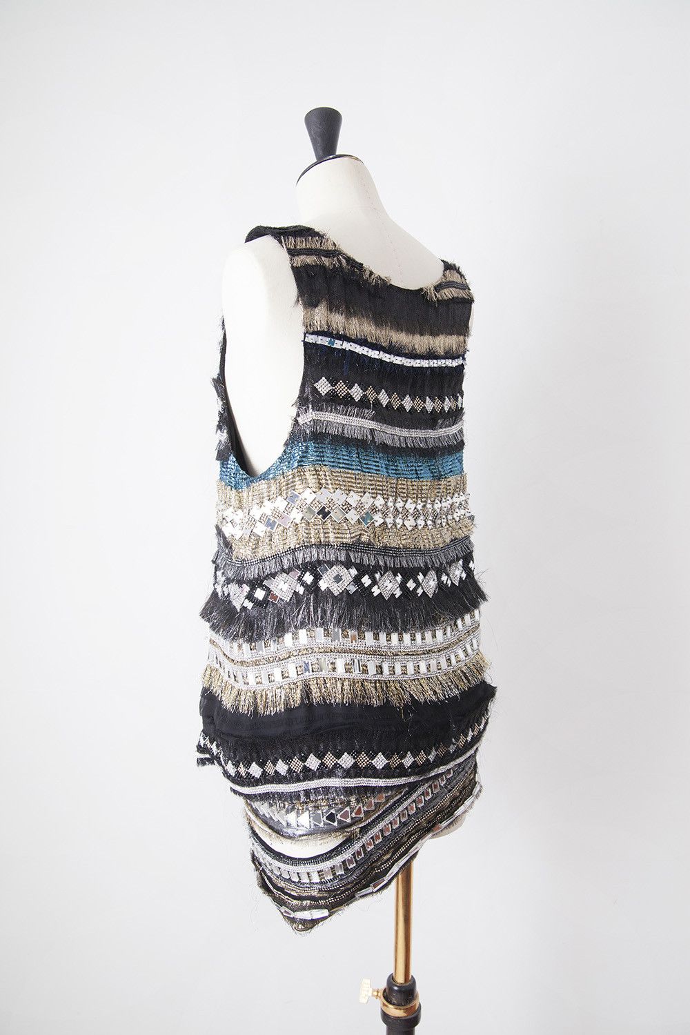 Balmain AW11 crystals embroidered silk ensemble Size XS / US 0-2 / IT 36-38 - 5 Thumbnail