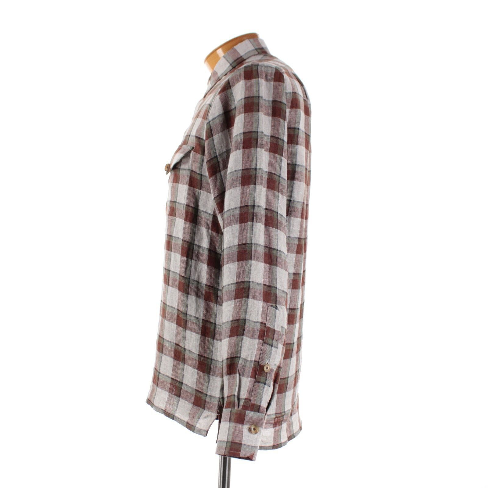 Luciano Barbera Luciano Barbera Overshirt Size M US In Gray Linen Size US M / EU 48-50 / 2 - 4 Thumbnail