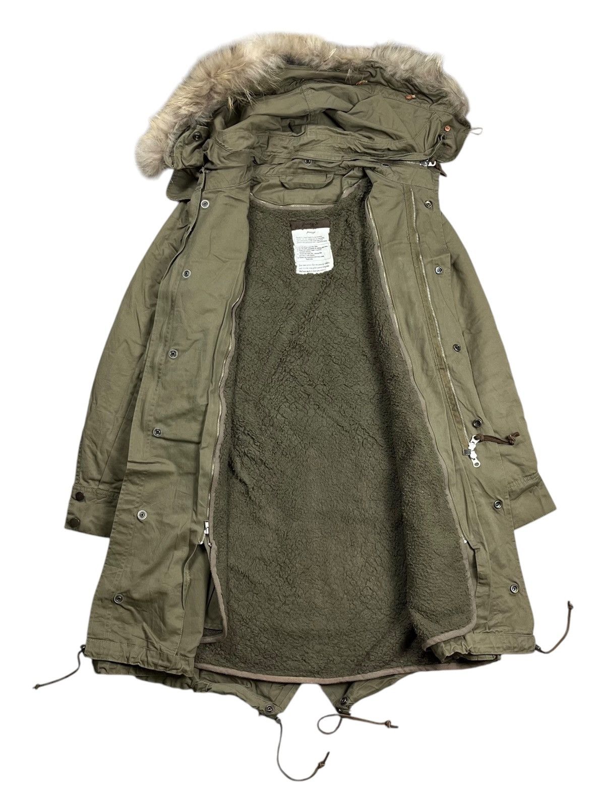 If Six Was Nine 2000s Panaji by GOA - Fur Hoodie Apocalypse Style Jacket Size US M / EU 48-50 / 2 - 2 Thumbnail
