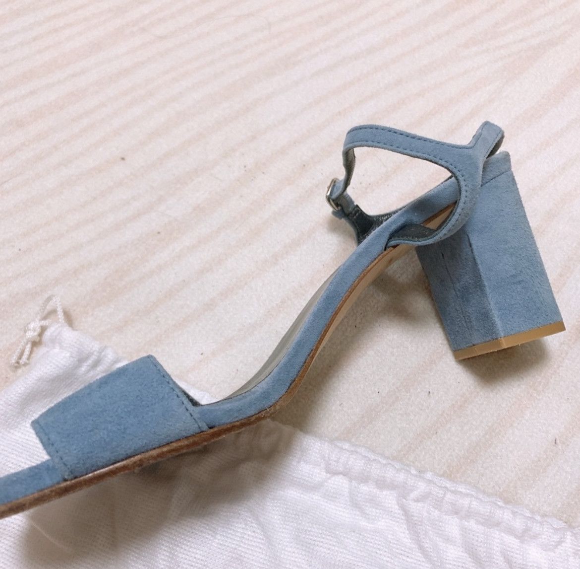 Stuart Weitzman Stuart Weitzman Blue Velvet Sandals US 7 1/2M Size US 7.5 / IT 37.5 - 3 Thumbnail