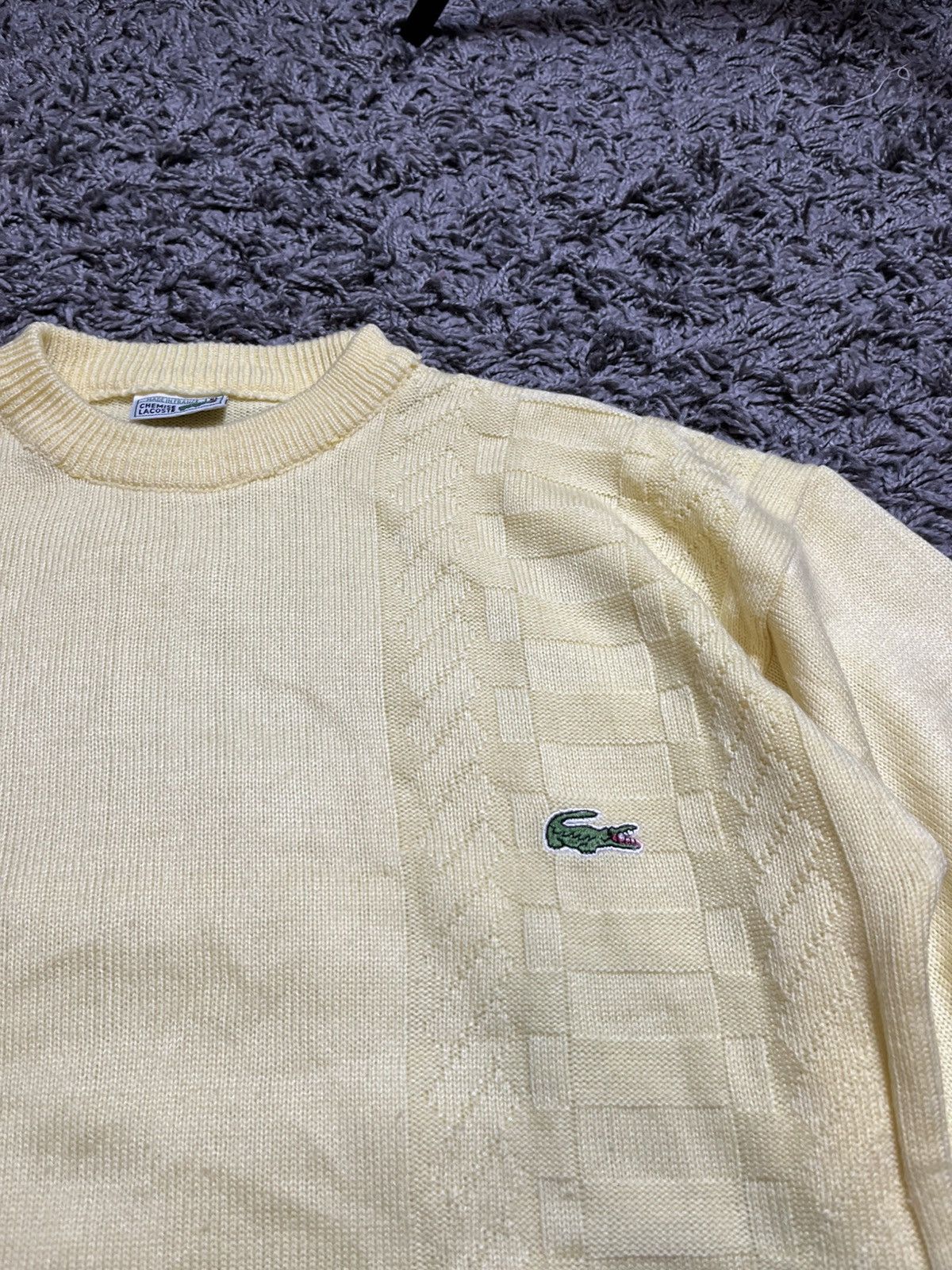 Lacoste × Vintage LACOSTE VINTAGE 00s CREWNECK KNITTED SWEATER Size US XL / EU 56 / 4 - 3 Thumbnail