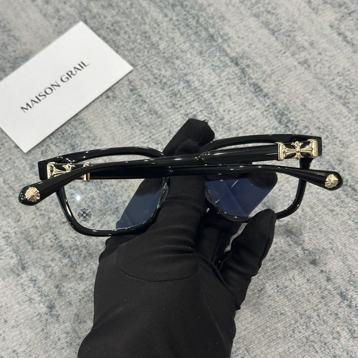 Chrome Hearts CHROME HEARTS COX UCKER BK-18KGP EYEGLASSES Size ONE SIZE - 9 Thumbnail