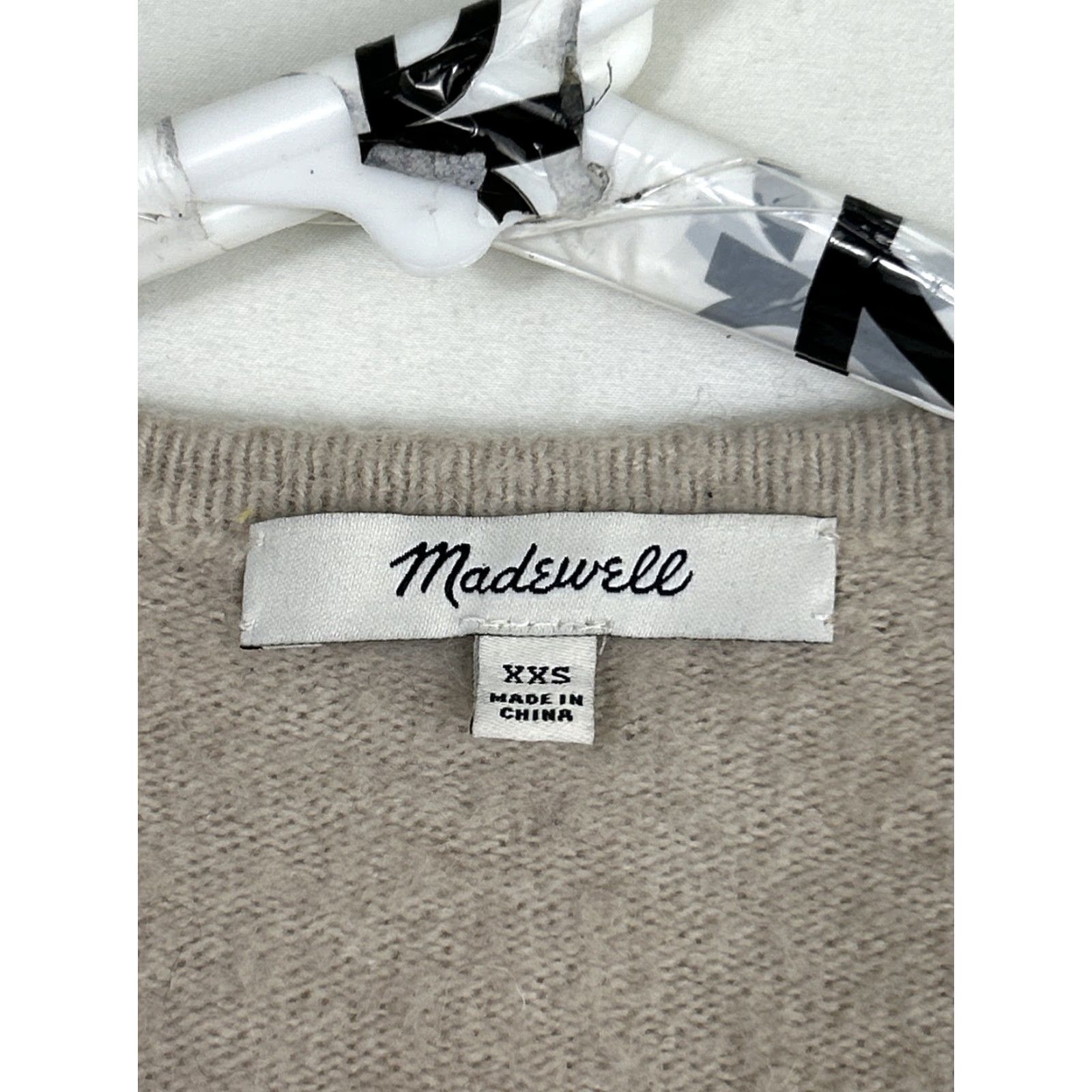 Madewell Madewell Cardigan Shirt XXS Womens Cream Cozy Short Walker Stripe Print Heather quinoa Size XXS / US 00 / IT 34 - 4 Thumbnail