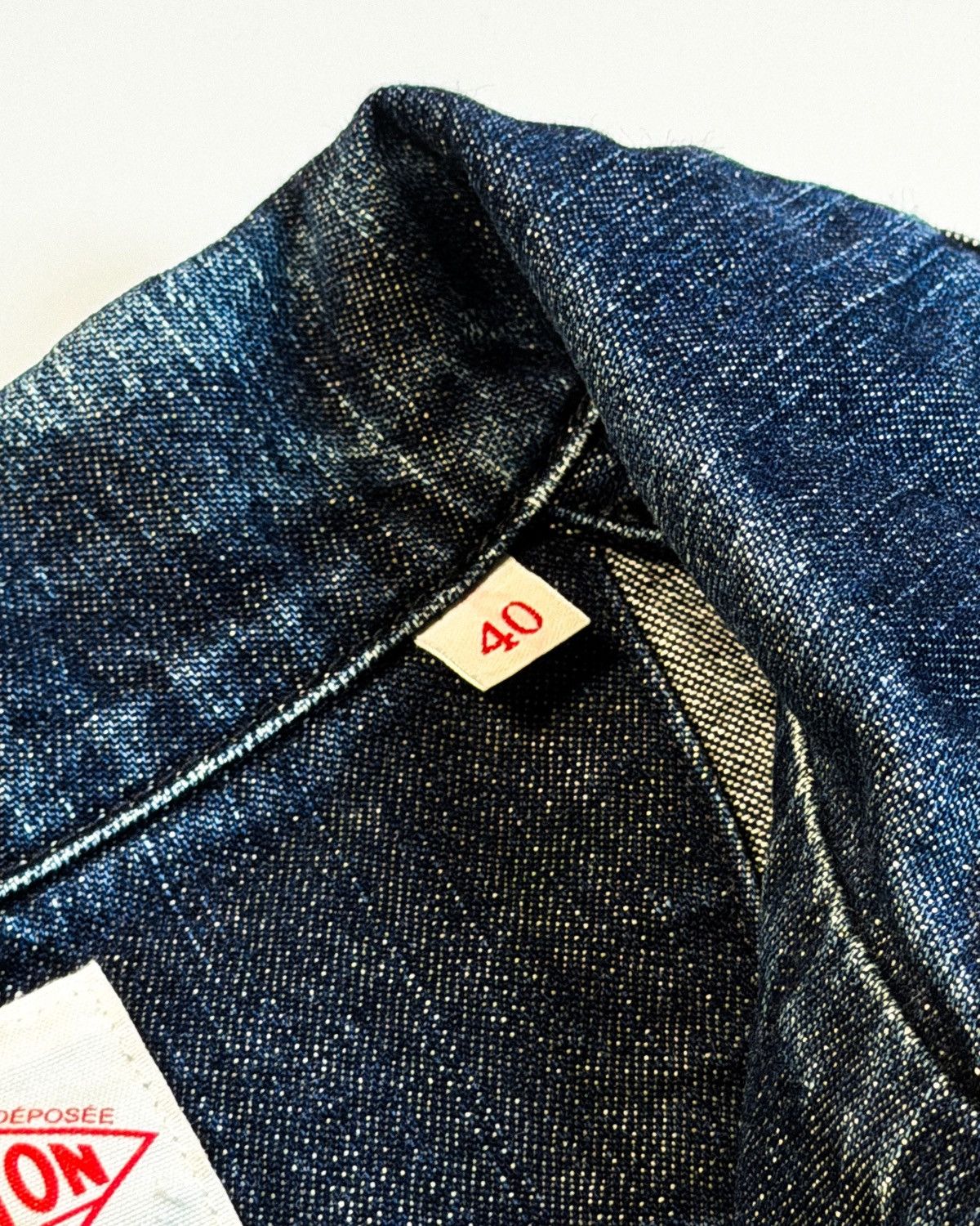 Danton DANTON ROUND COLLAR DENIM JACKET Size US S / EU 44-46 / 1 - 7 Thumbnail