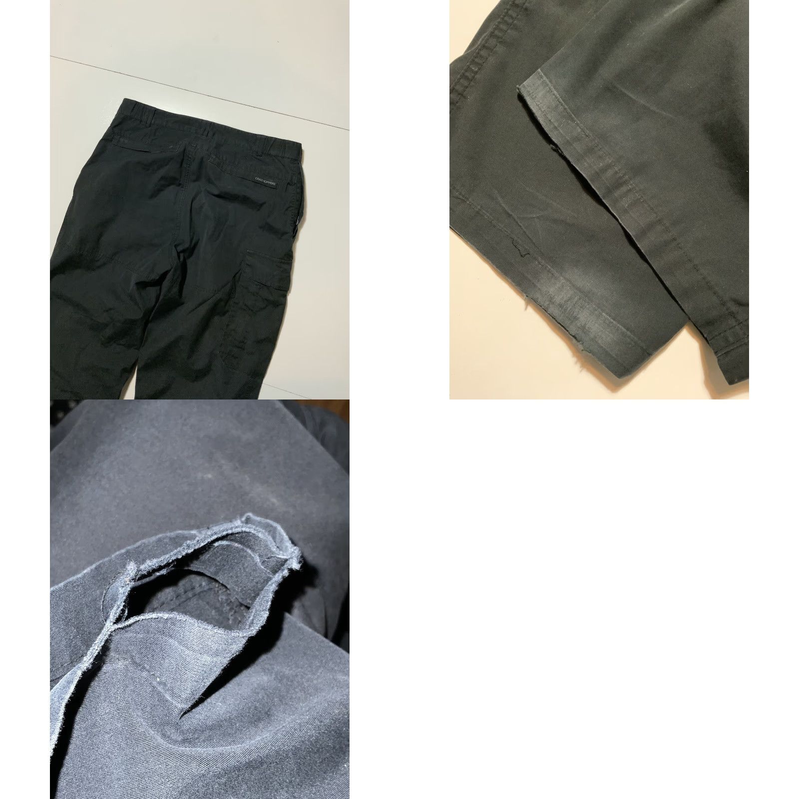 Vintage Craghoppers Kiwi Black Cargo Utility Pants Sz. S Men Classic Inseam 29 in Cargo Style Kang? (Wait) Size US 29 - 8 Thumbnail