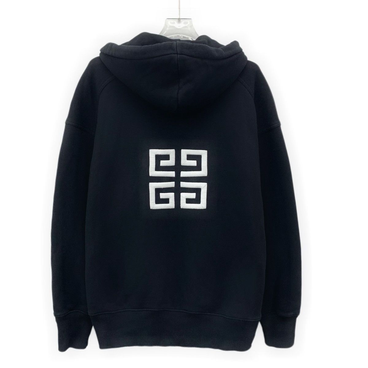 Givenchy Givenchy Black Hooded Drawstring Sweatshirt K26WX Size S / US 4 / IT 40 - 2 Thumbnail