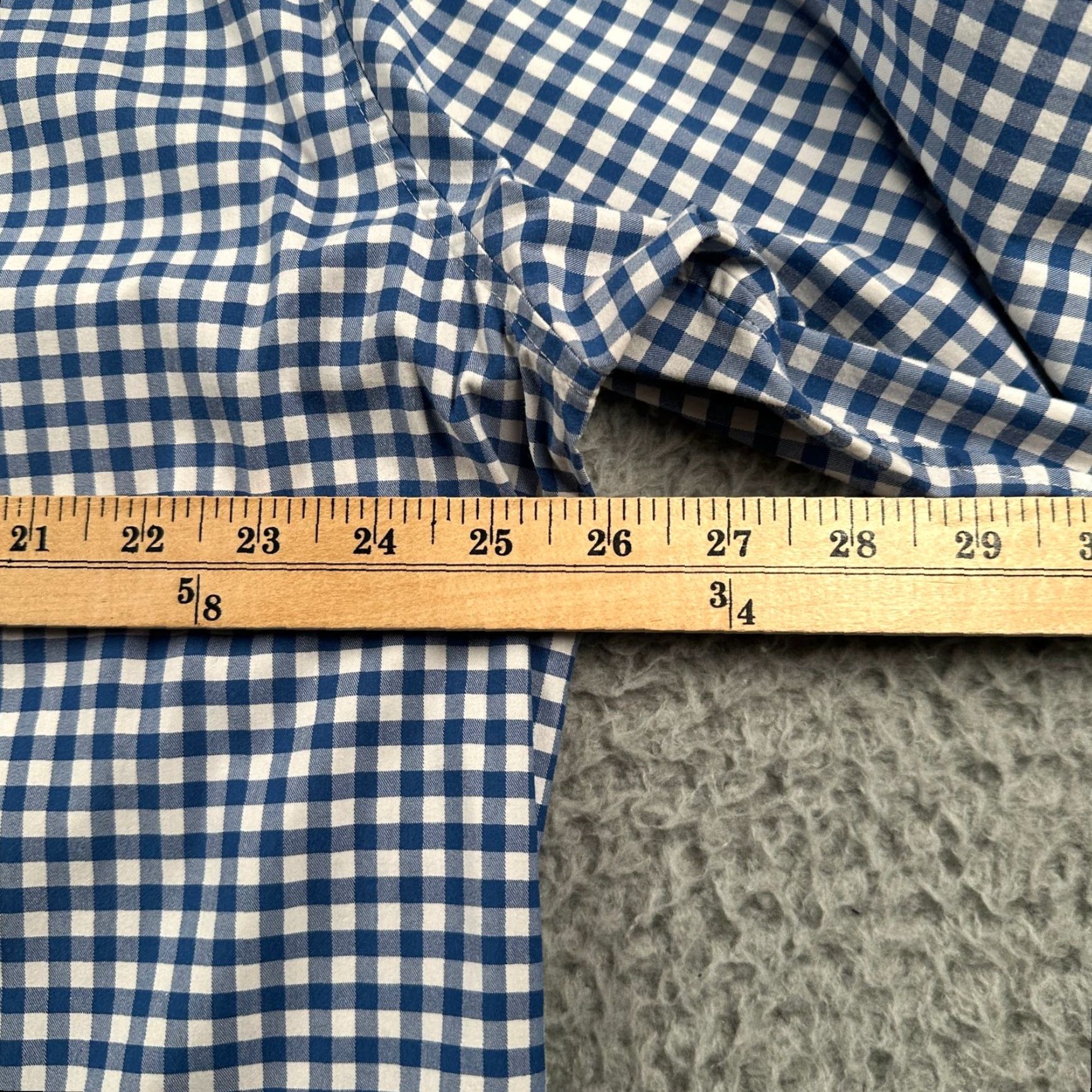 Vineyard Vines Vineyard Vines OTG Performance Shirt Mens XL Blue Gingham Button Down Wicking Size US XL / EU 56 / 4 - 6 Thumbnail