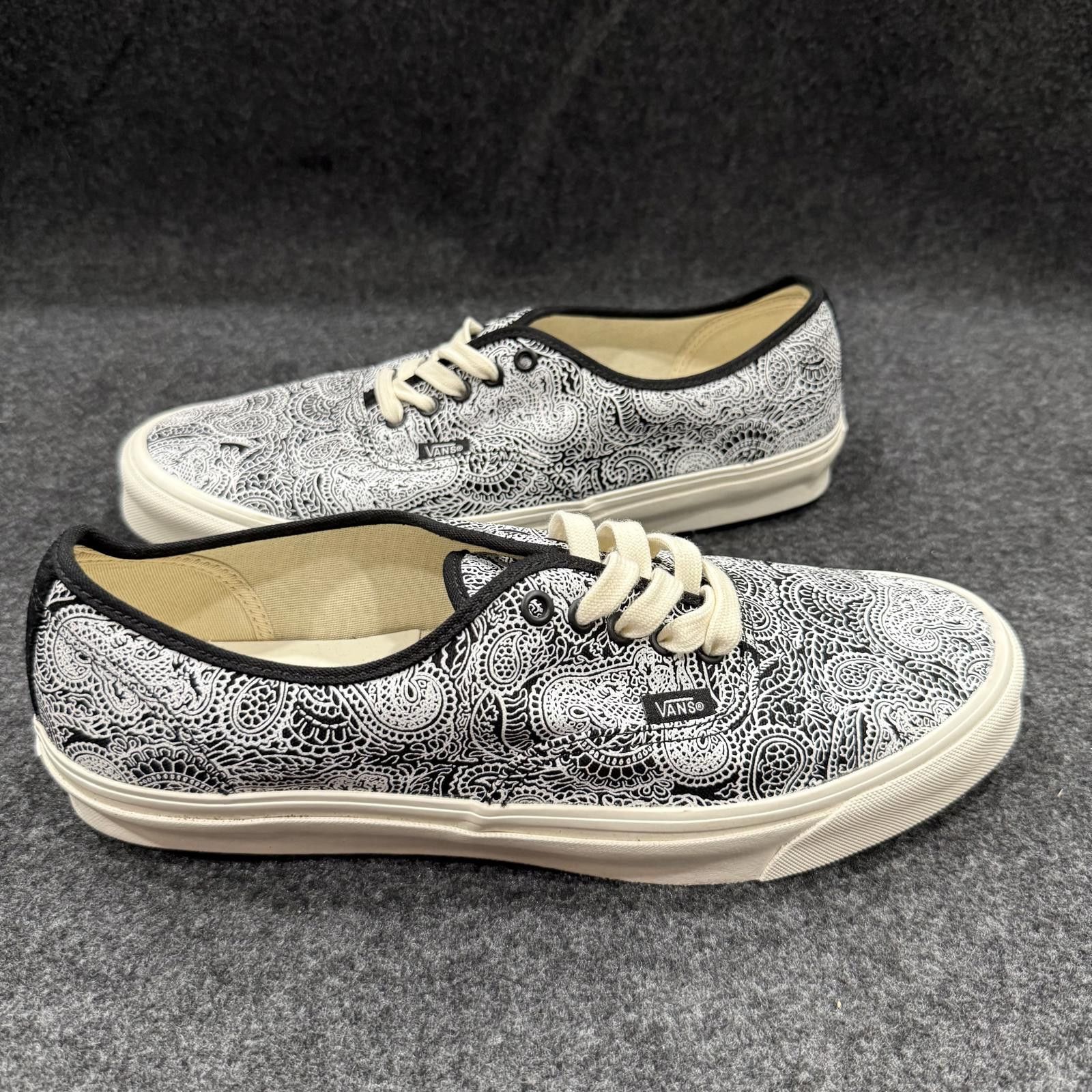 Vans Vans Shoes Men's 12 Black White Vault LX Dragon Paisley Size US 12 / EU 45 - 3 Thumbnail