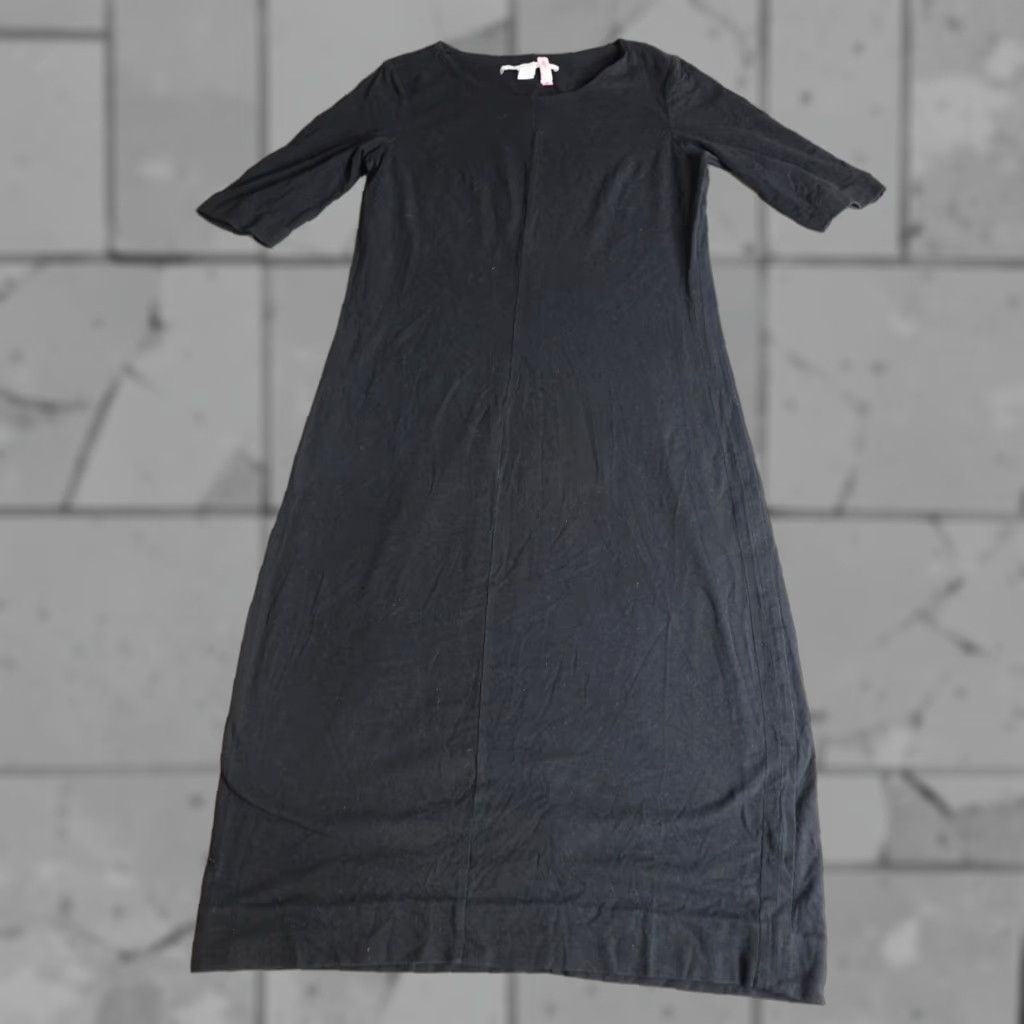 Diane von Furstenberg Diane von Furstenberg Dress Bodycon Slim Fit Black Solid Knit Jersey Knee Length L Womens Size L / US 10 / IT 46 - 1 Thumbnail