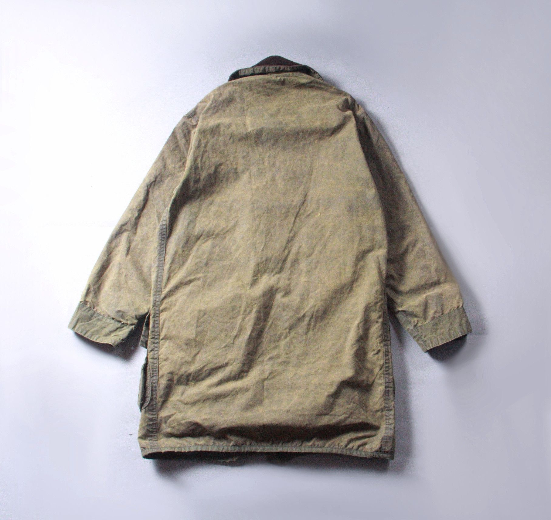 Barbour Border Vintage Waxed Hunting Jacket Coat 91cm 36i