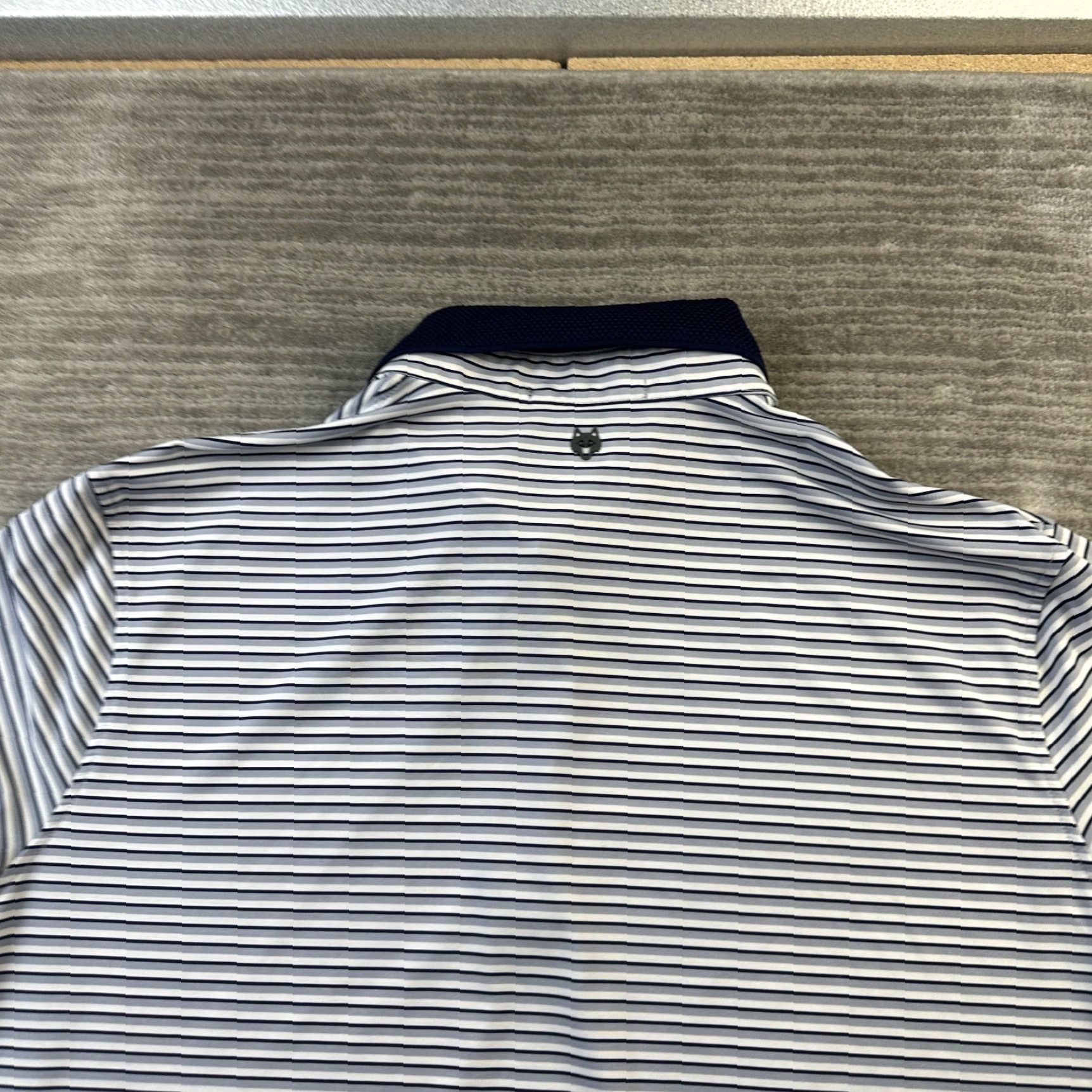 Vintage Greyson Polo Shirt Mens XL Blue Golf Performance Logo Striped Short Sleeve Collared Button Polo Size US XL / EU 56 / 4 - 4 Thumbnail