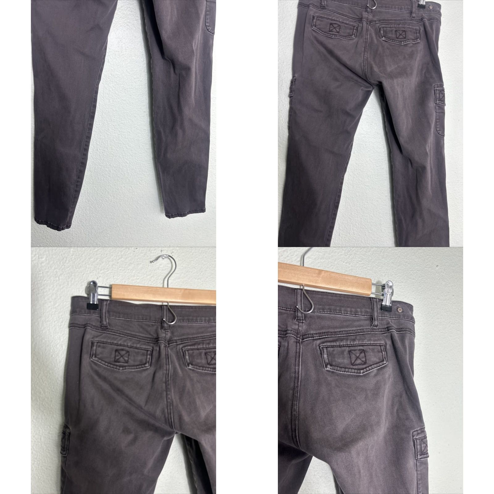 Vintage CAbi Womens Size 6 Brown Slim Stretch Cargo Pants 30x31 Pants Womens Brown Cargo Slim Stretch 30 31 Size 28" / US 6 / IT 42 - 8 Thumbnail