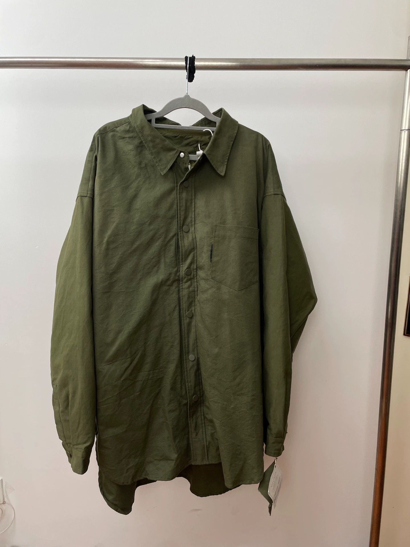 READYMADE ReadyMade Olive Green Work Shirt Jacket Size 2 Size US M / EU 48-50 / 2 - 2 Thumbnail