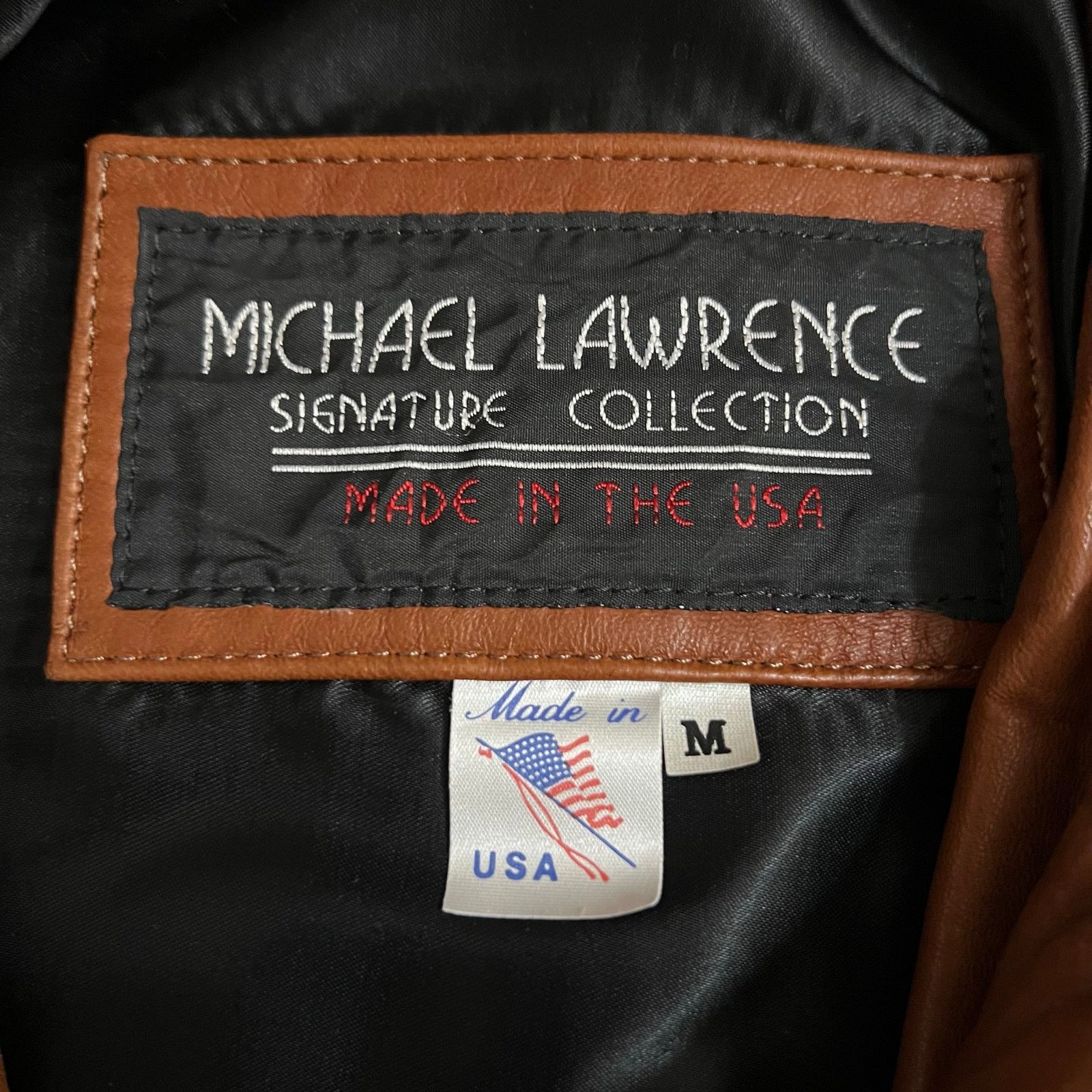 Vintage Michael Lawrence Signature Brown Leather Jacket USA Sz M 90s Size US M / EU 48-50 / 2 - 4 Thumbnail