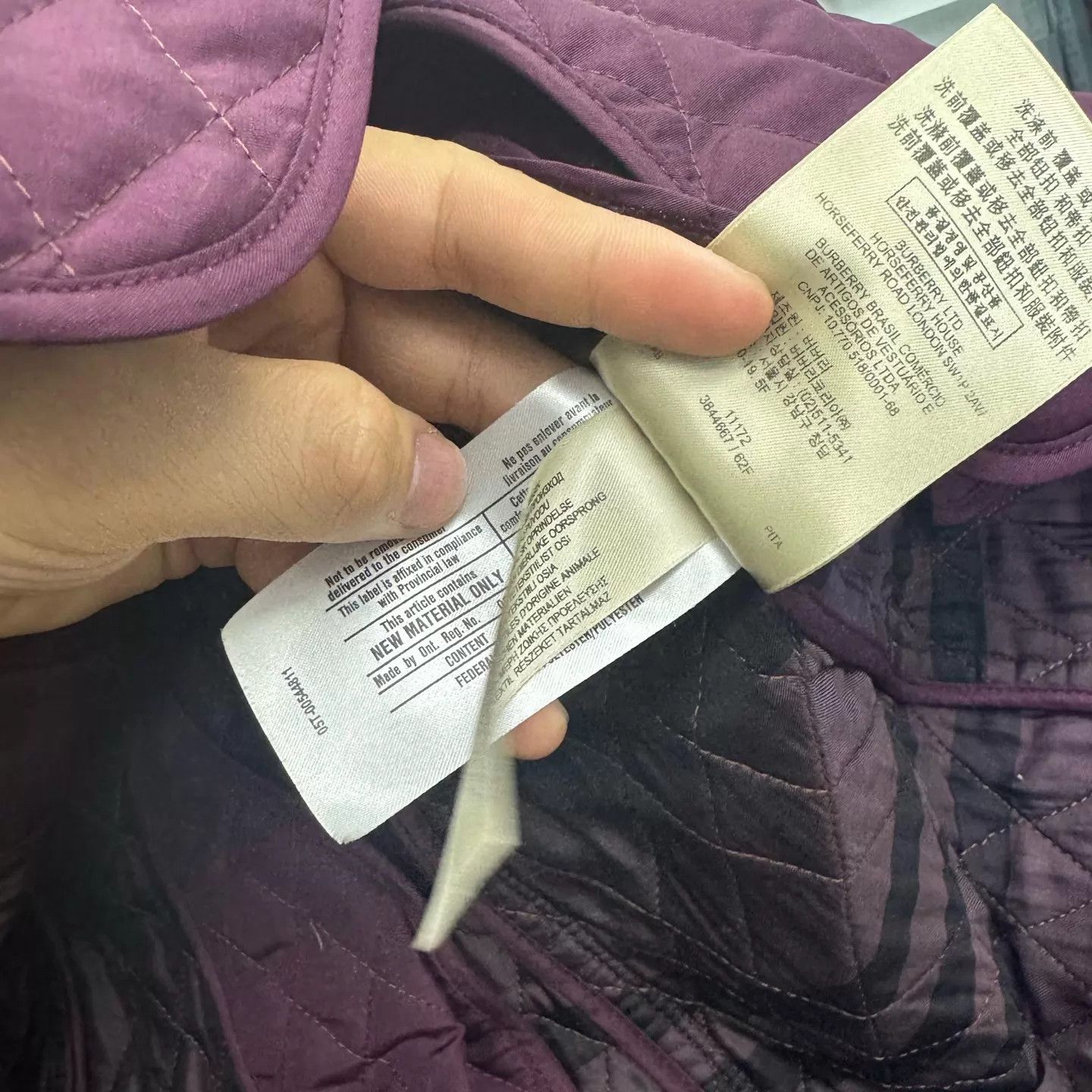 Burberry Burberry fuchsia cotton jacket women's uk6 Size XS / US 0-2 / IT 36-38 - 3 Thumbnail