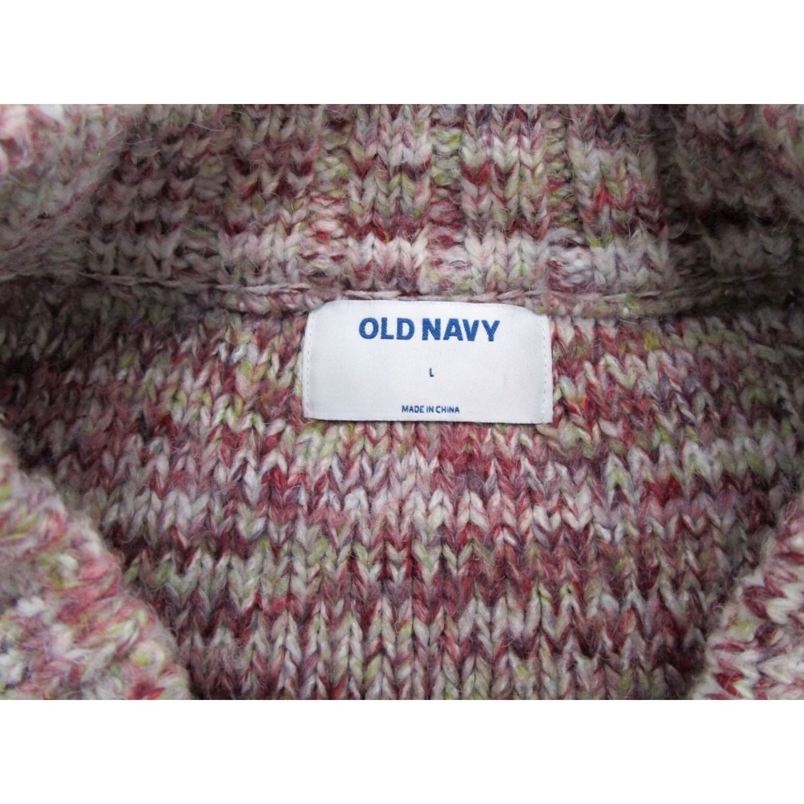 Old Navy Old Navy Acrylic Blend Pullover Knit Sweater Womens Size L Multicolor Crew Neck Long Sleeve Shirt? Size L / US 10 / IT 46 - 2 Thumbnail