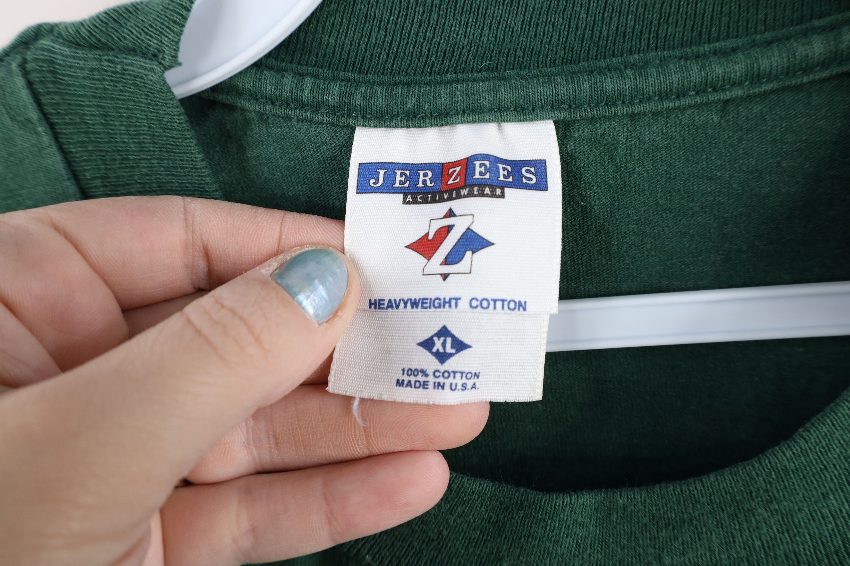 Vintage Vintage 90s Streetwear Heavyweight Pocket T-Shirt Green USA Size US XL / EU 56 / 4 - 7 Thumbnail