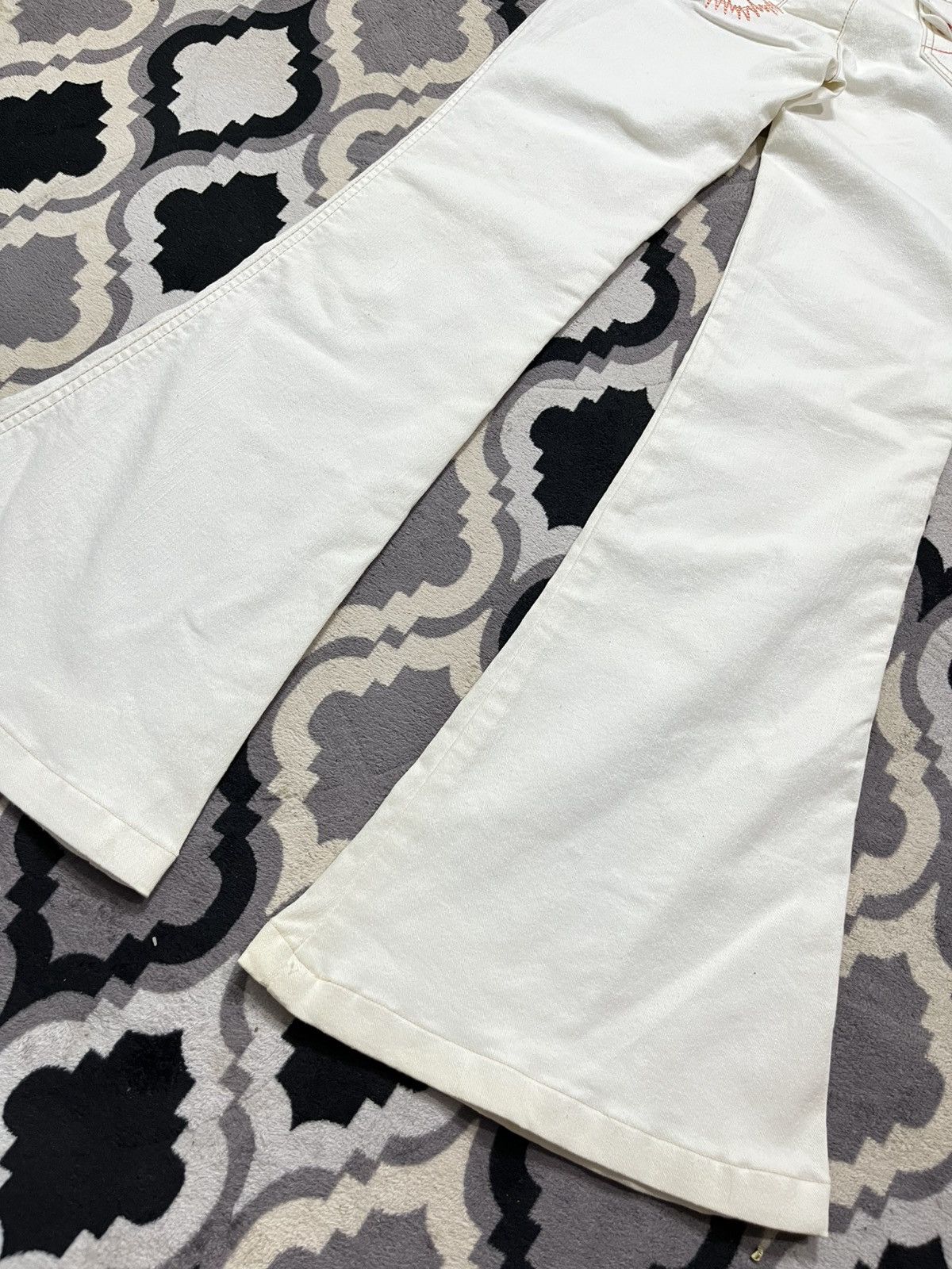 Le Grande Bleu (L.G.B.) Japanese egoist lace-up super flared stretch pants Size US 28 / EU 44 - 6 Thumbnail