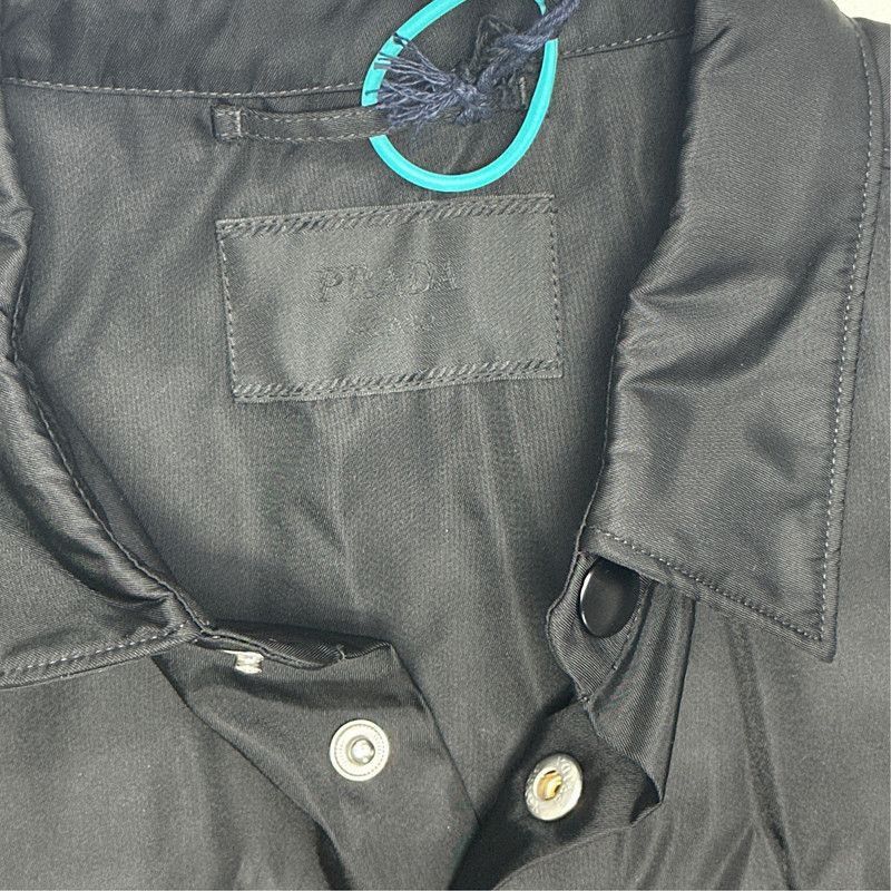 Prada Prada Black ButtonUp Loose Long Sleeve Shirt-2506 Size US L / EU 52-54 / 3 - 3 Thumbnail