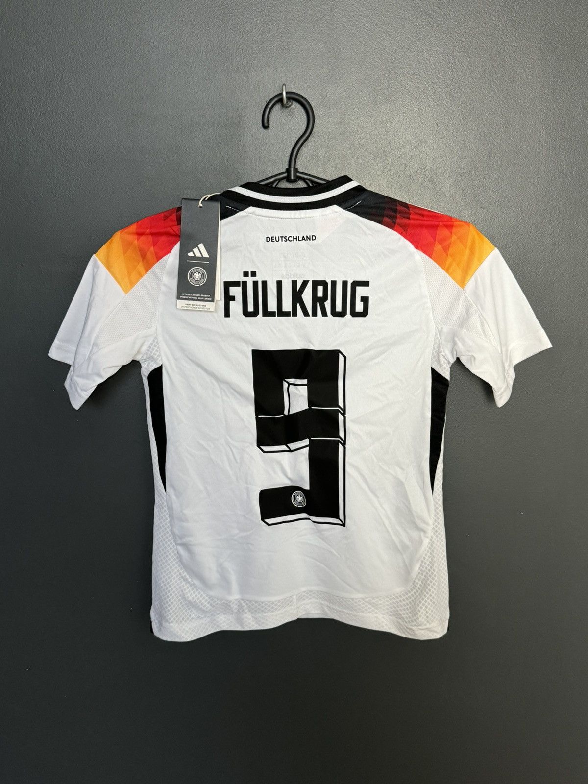 Adidas KIDS New Germany 2024 Home Fullkrug Football Jersey T-Shirt Size US XS / EU 42 / 0 - 1 Thumbnail