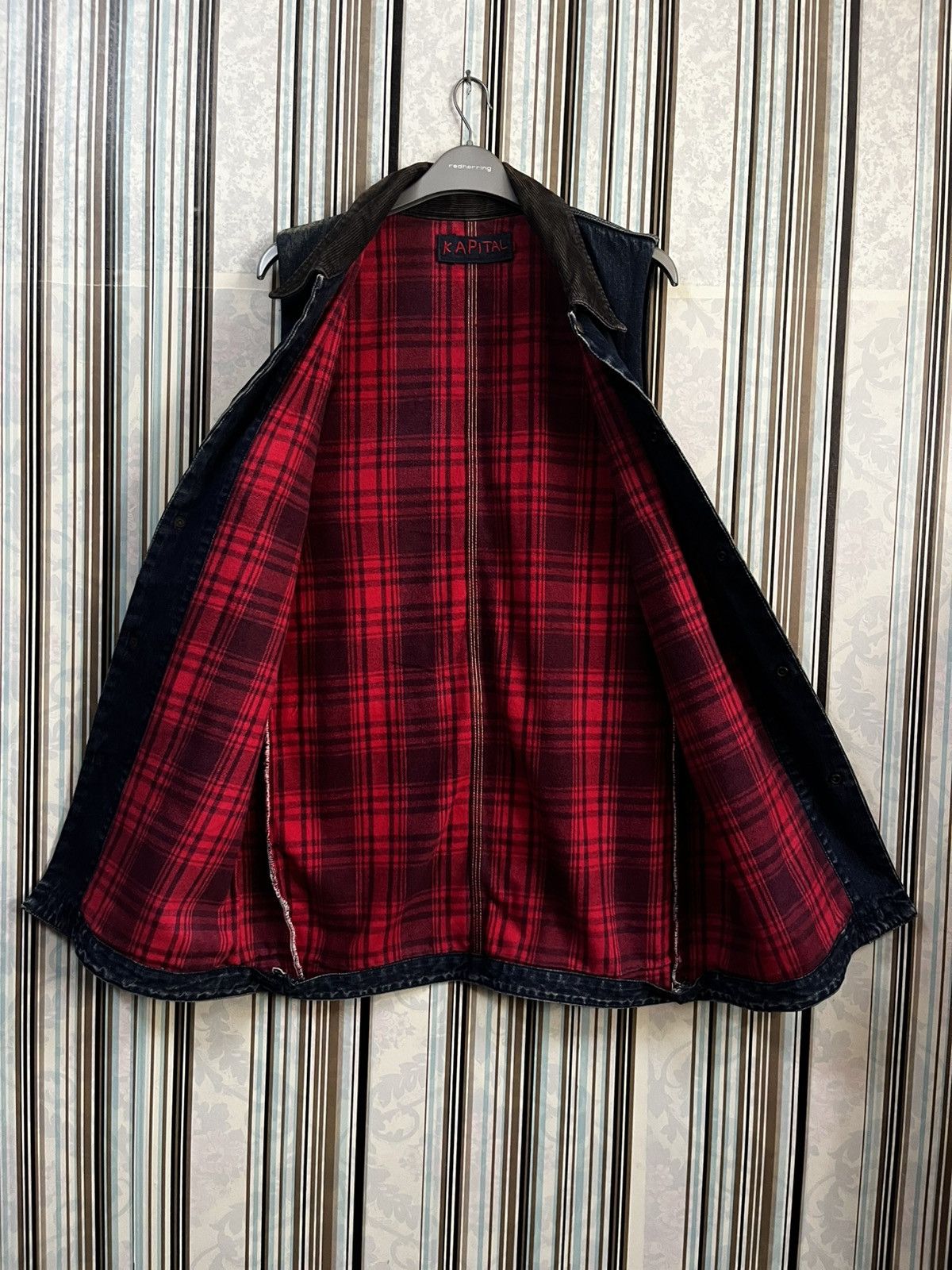 Kapital 1990s kapital patchworking craftmanship denim-tartan #H4 Size US L / EU 52-54 / 3 - 5 Thumbnail