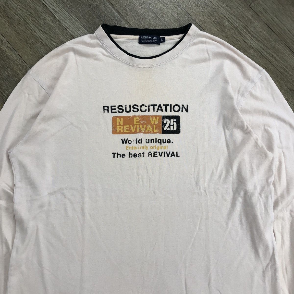 If Six Was Nine × Japanese Brand × Le Grande Bleu (L.G.B.) 2000s Living Nature Double Layers Poem Lgb Style Longsleeve Size US L / EU 52-54 / 3 - 2 Thumbnail