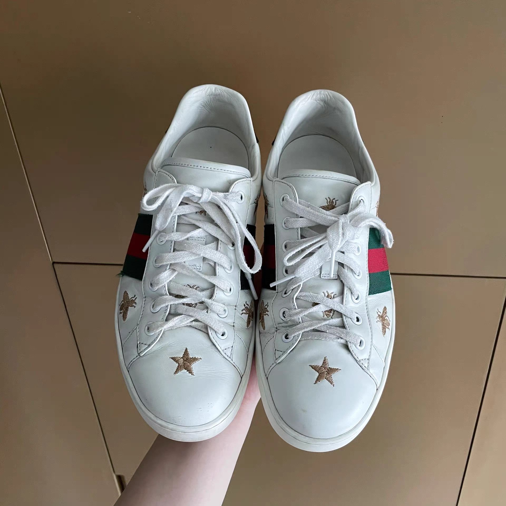 Gucci Gucci Ace Bee & Star Sneakers Size 9 = 43 Size US 10 / EU 43 - 5 Thumbnail