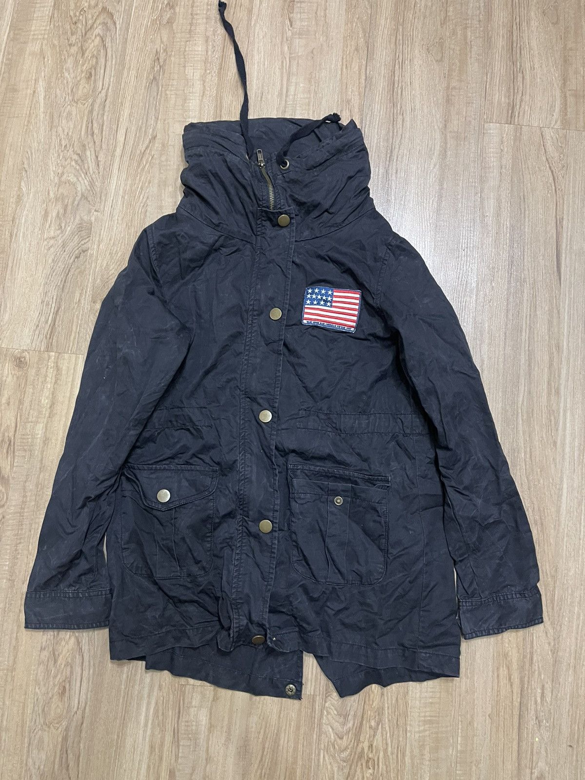 Military Blue Moon Blue Military Punk jacket Grailed