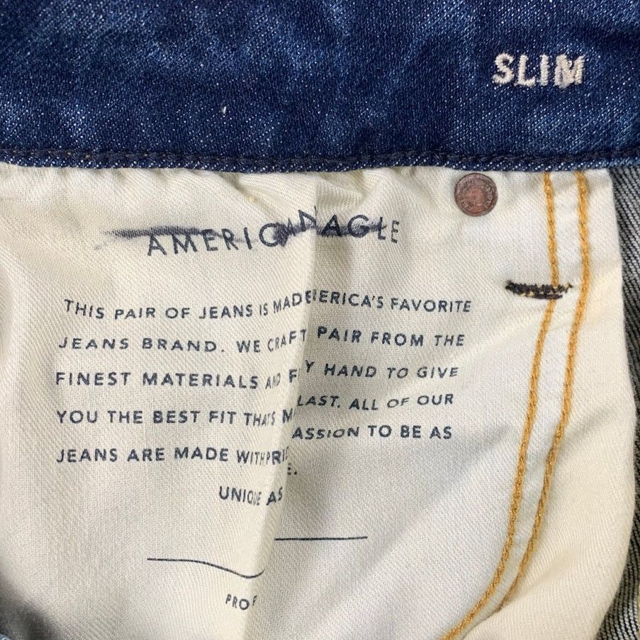 American Eagle Outfitters New American Eagle Mens Size 28 Airflex Slim Denim Jeans Size US 28 / EU 44 - 8 Thumbnail