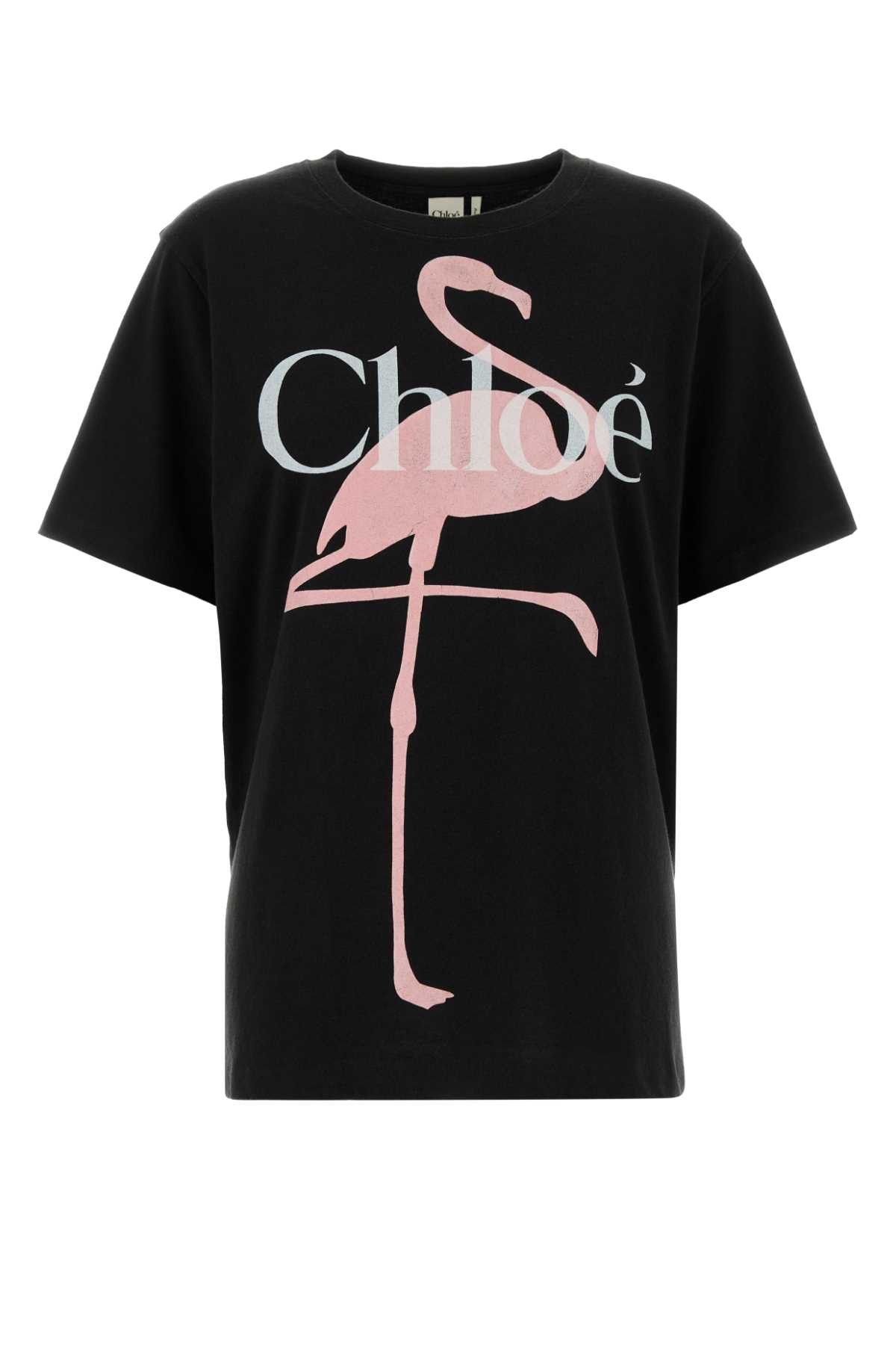 Chloe Slate Cotton Oversize T-Shirt Size S / US 4 / IT 40 - 1 Thumbnail