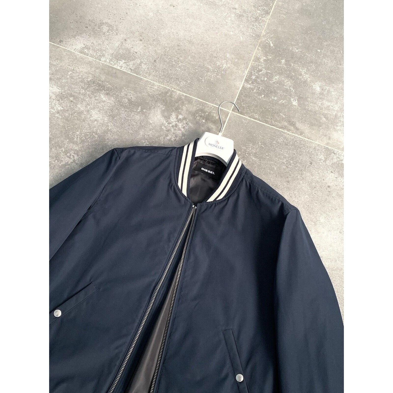 Diesel Men's DIESEL Casual Bomber Jacket Classic Coat M-L EU50 UK40 Size US L / EU 52-54 / 3 - 8 Thumbnail
