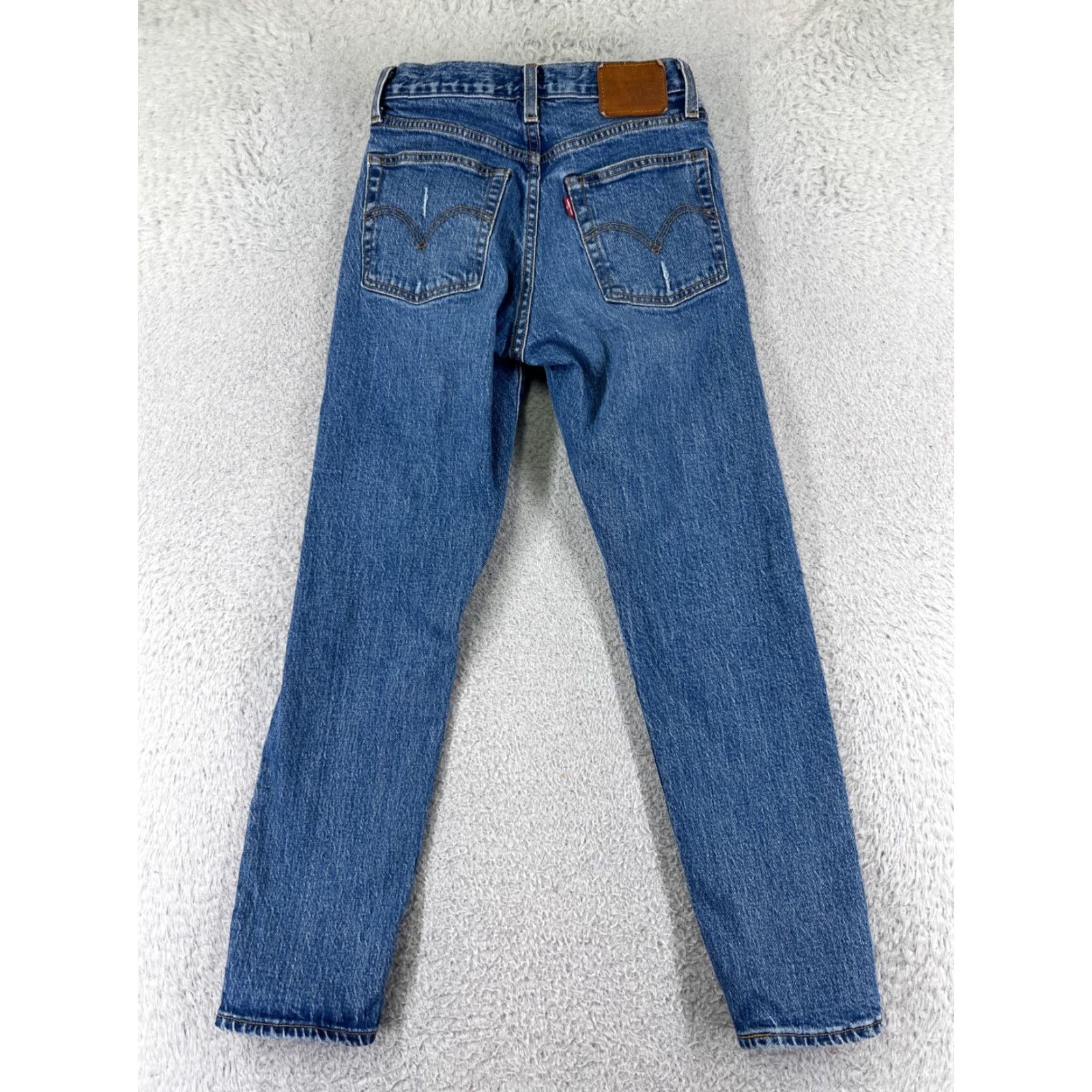 Levi's VINTAGE Levi's Jeans Womens 24 Denim Wedgie Fit Distressed Mid Rise Blue 5-Pocket Regular Regular Fit Boys Womens Size 42" / US 20 - 5 Thumbnail