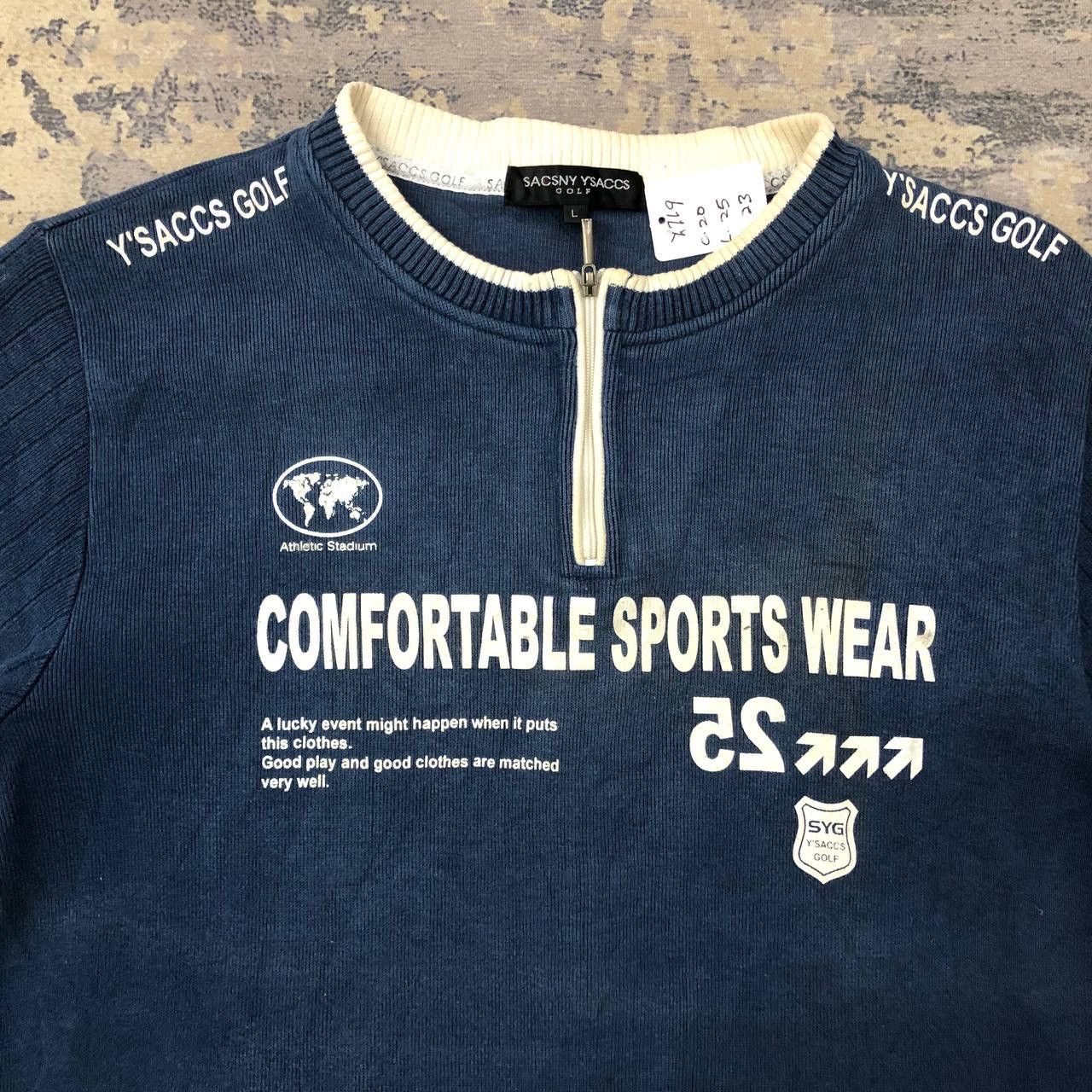 Yohji Yamamoto Y719. SUN FADED SACSNY YSACCS GOLF SWEATSHIRTS Size US M / EU 48-50 / 2 - 3 Thumbnail