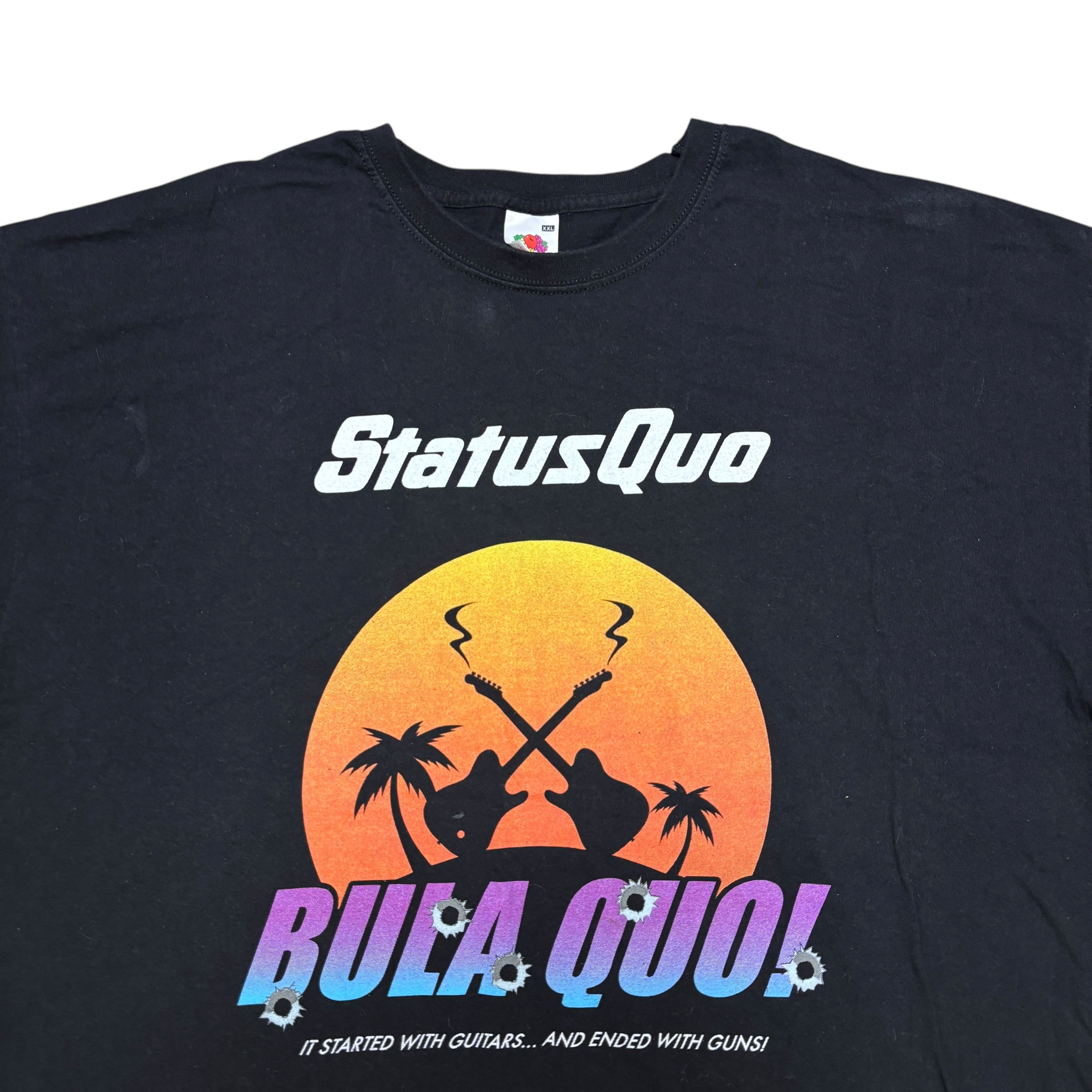 Band Tees × Vintage Status Quo Shirt Vintage Band Tees Bon Jovi Aerosmith Size US XXL / EU 58 / 5 - 3 Thumbnail