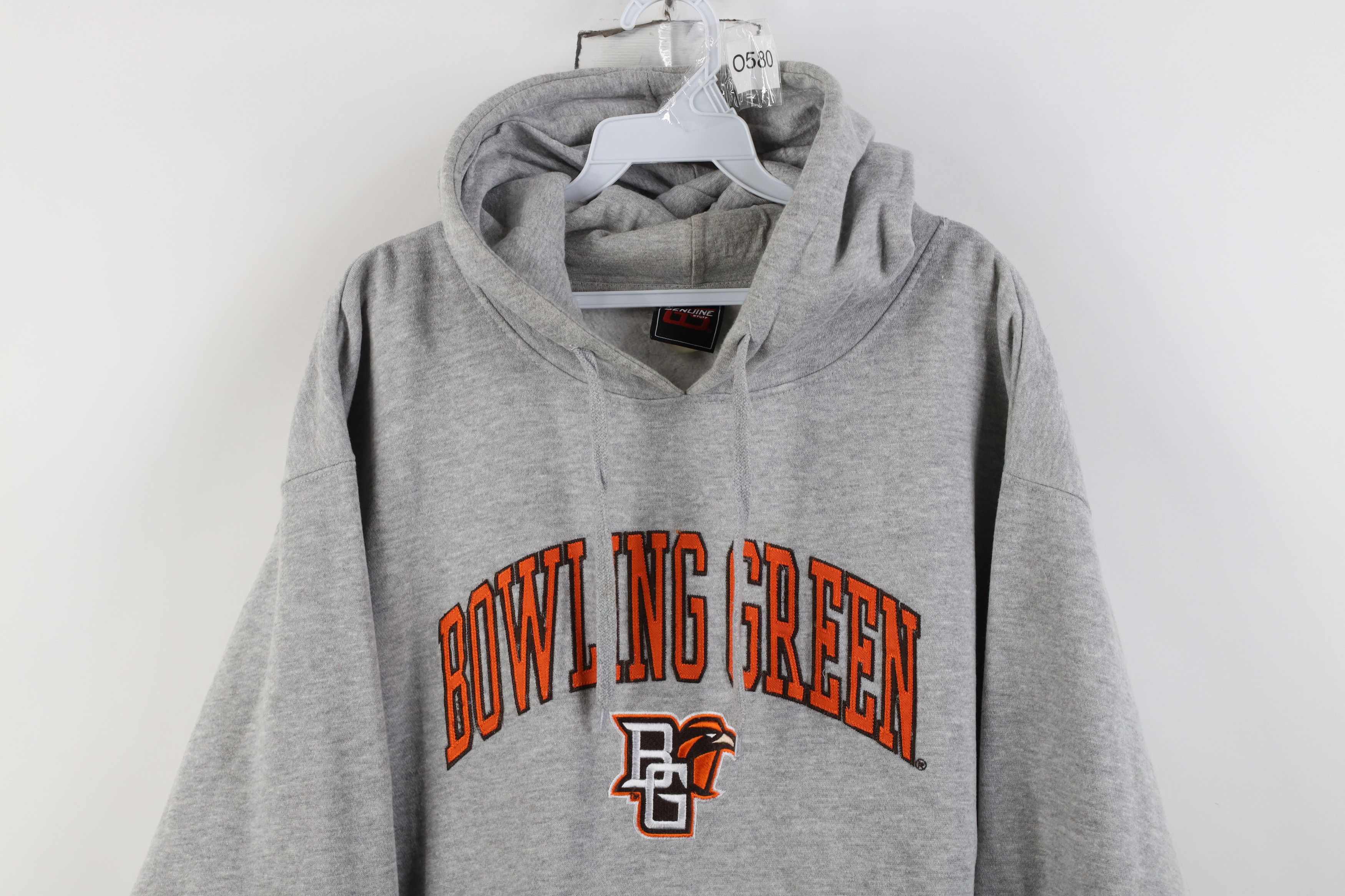 Vintage Vintage 90s Y2K Bowling Green State University Hoodie Gray Size US XL / EU 56 / 4 - 2 Thumbnail
