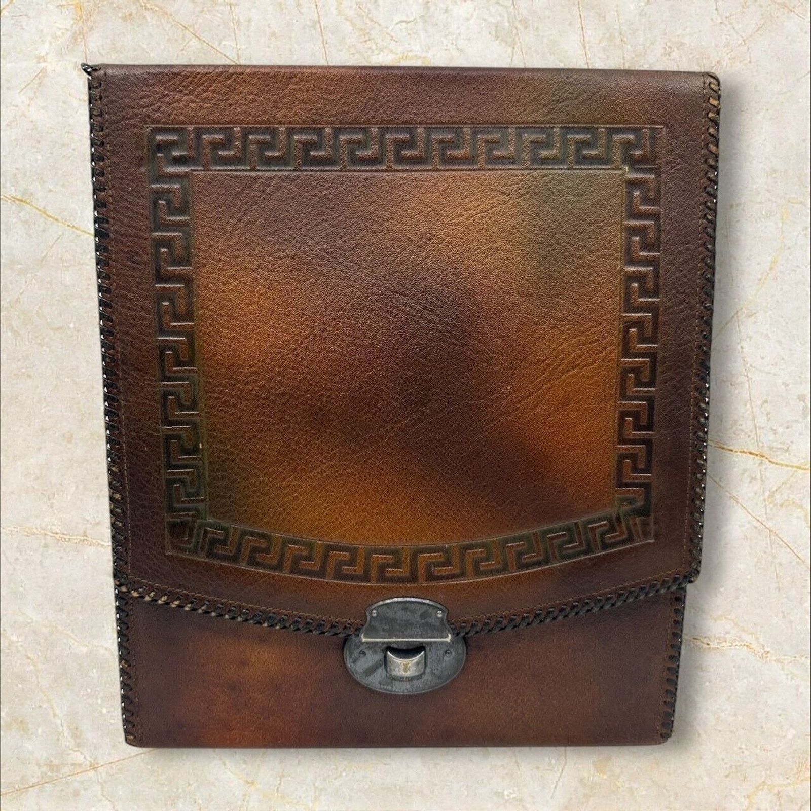 Other Vintage Mens Travel Vanity Toiletry Brown Leather Kit Case Size ONE SIZE - 1 Thumbnail