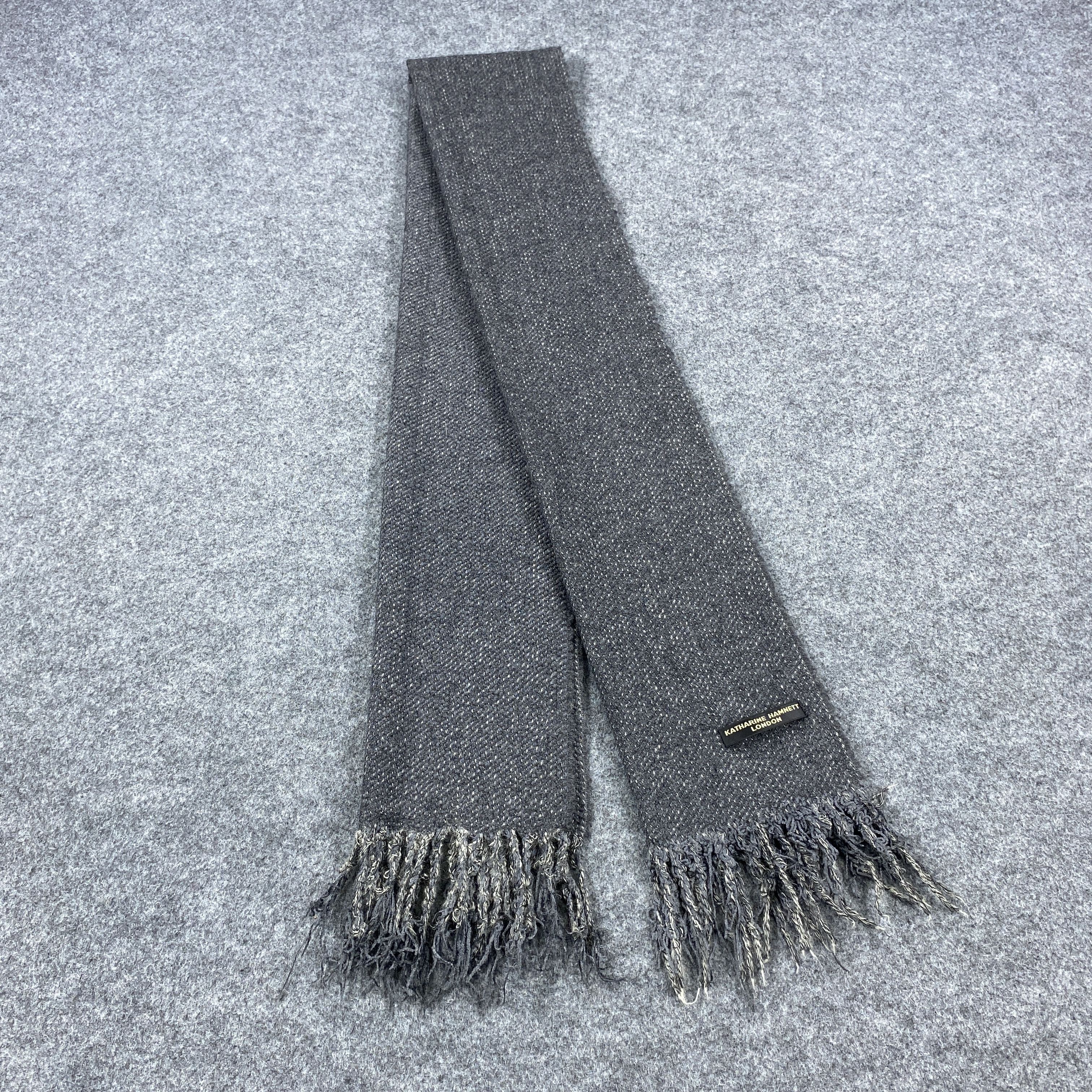 Katharine Hamnett London × Vintage GF10678 Katharine Hamnett London Scarf Neck Wear Muffler Size ONE SIZE - 1 Thumbnail