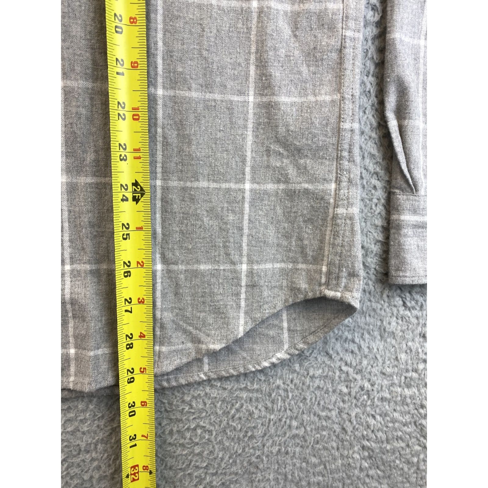 J.Crew J.Crew Dress Shirt Gray & White Plaid Cotton Slim Fit Long Sleeve Button-Down 16" Neck Adult Large Mens Size 42R - 7 Thumbnail
