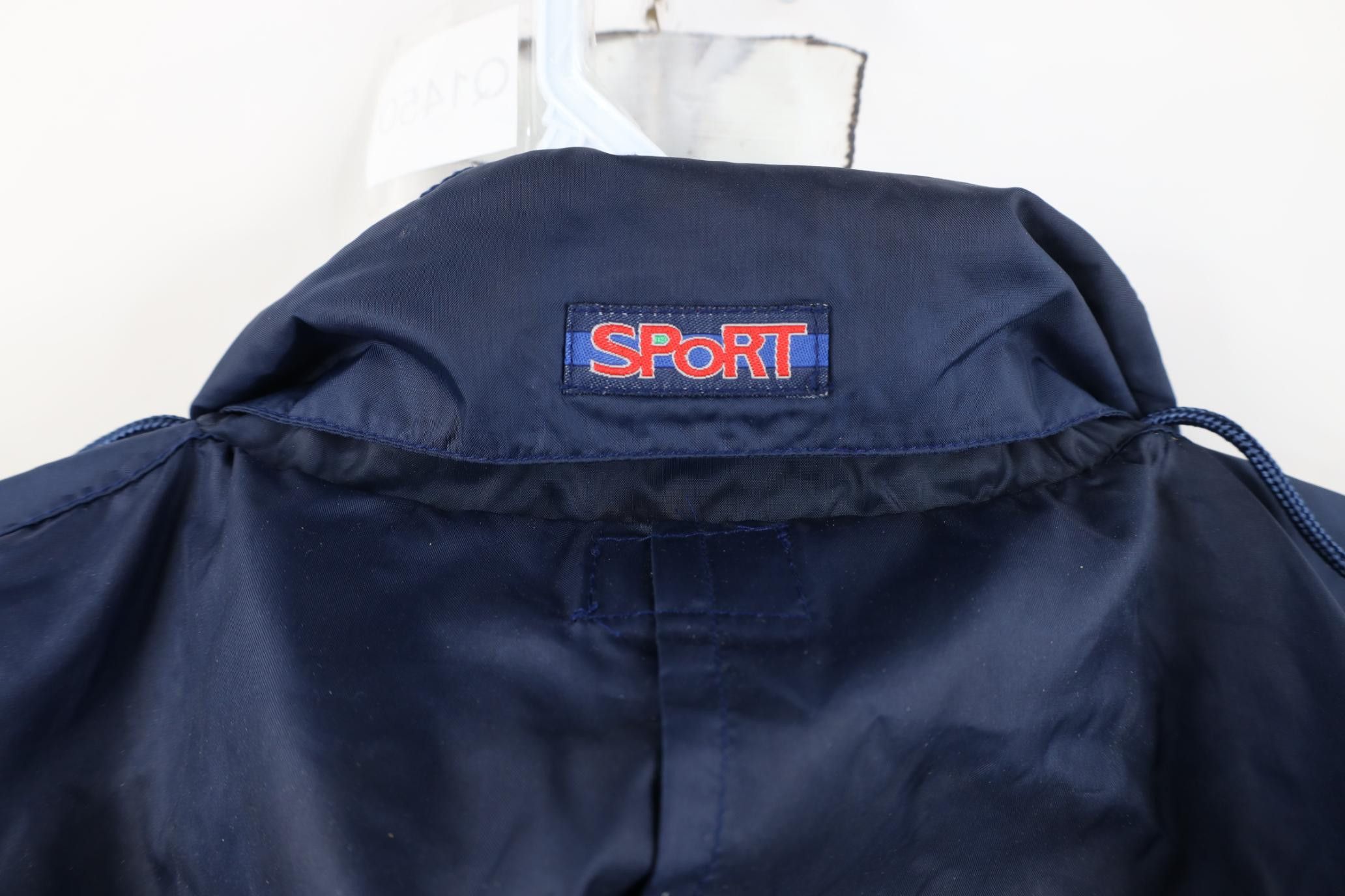 Vintage Vintage 90s Sunoco Gas Full Zip Hooded Windbreaker Jacket Size US XL / EU 56 / 4 - 13 Thumbnail