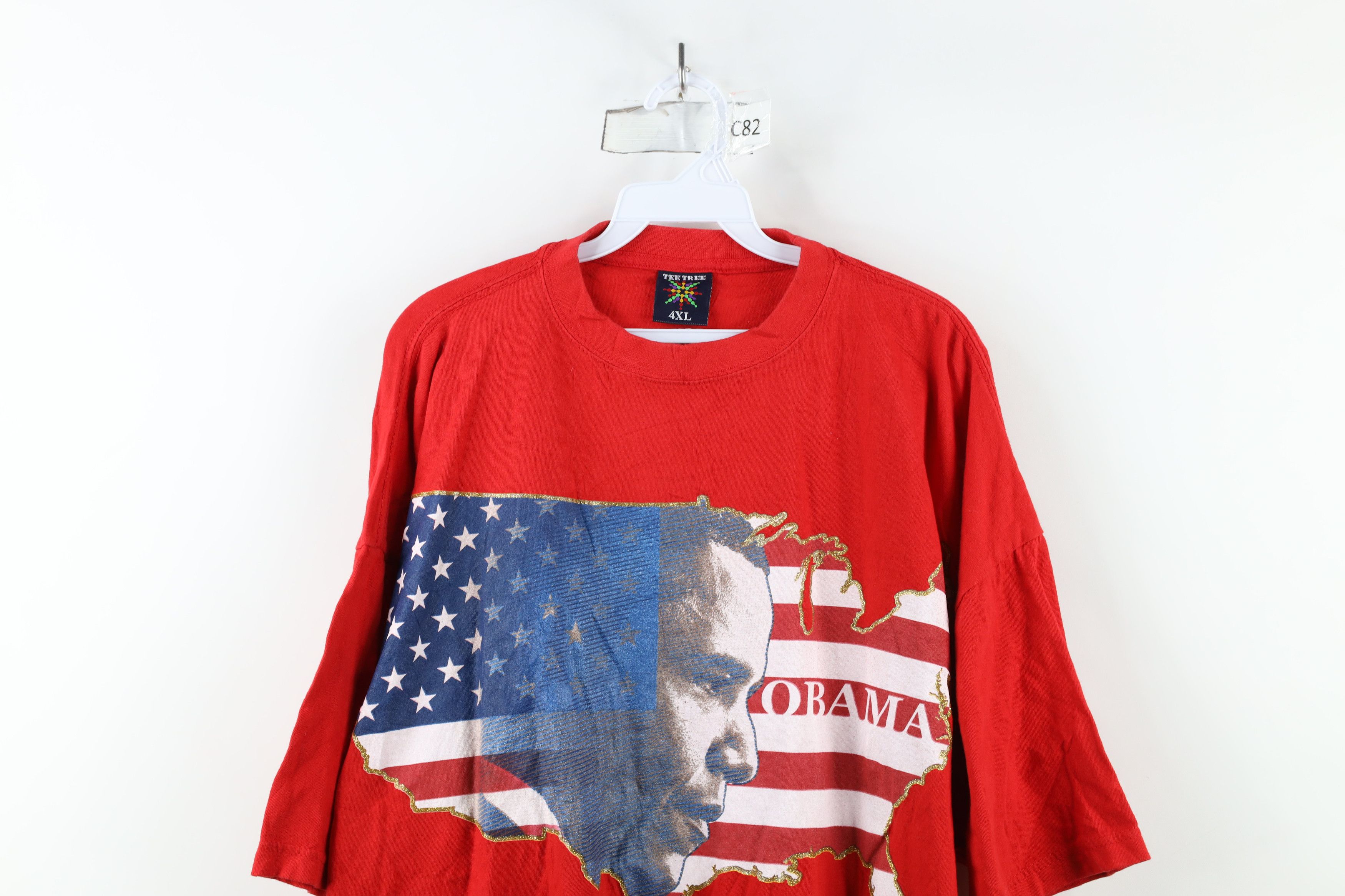 Vintage Vintage Y2K President Barack Obama We Won The Game T-Shirt Size US XXL / EU 58 / 5 - 2 Thumbnail