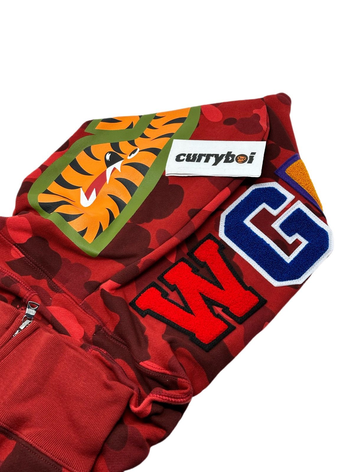 Bape BAPE Color Camo Shark Full Zip Hoodie Red Size US XXL / EU 58 / 5 - 6 Thumbnail